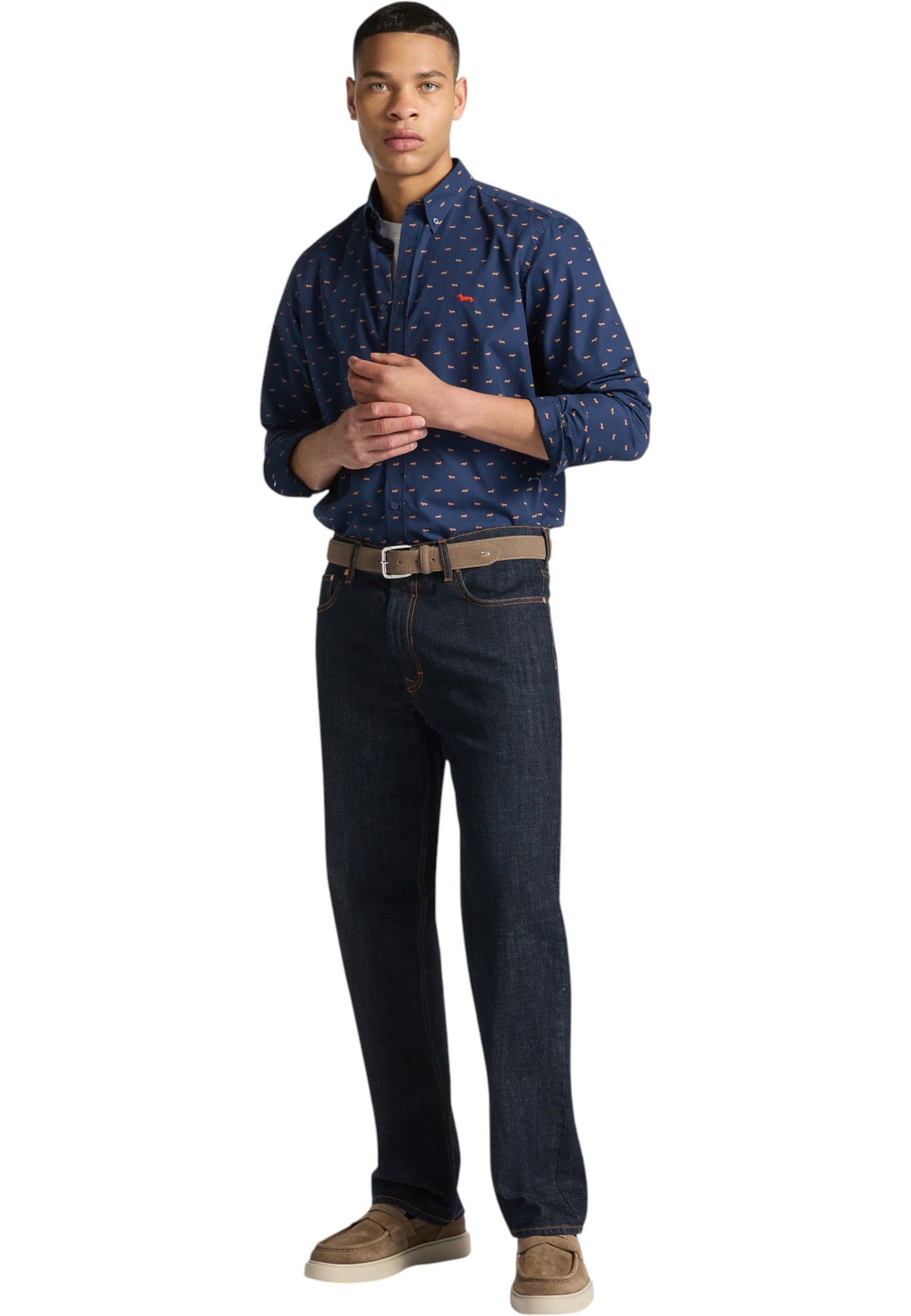 Camicia Manica lunga Uomo Harmont & Blaine Con Bassotti CRP001S08799M