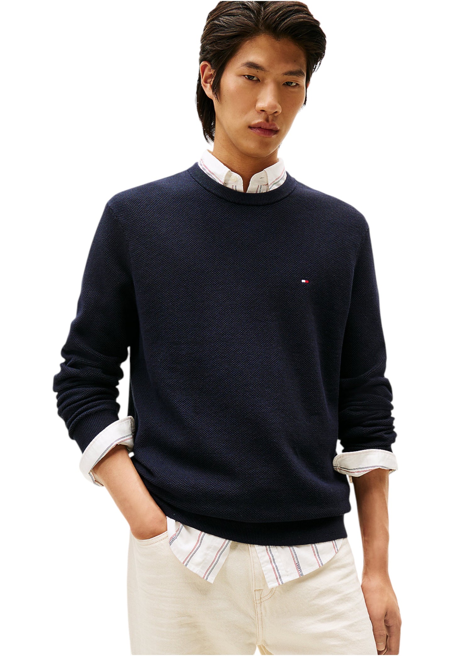 Maglione A Girocollo Uomo Tommy Hilfiger  Essential Structure MW0MW36347