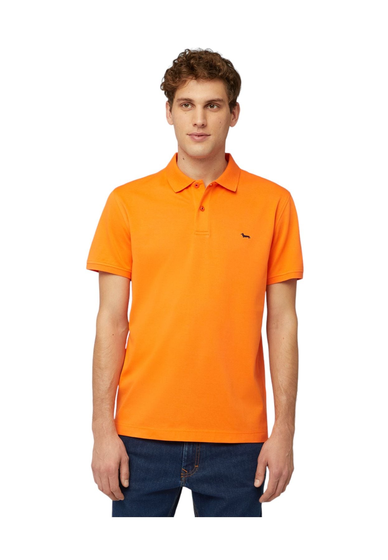 Polo Manica Corta Uomo Harmont & Blaine Con Lettering E Logo LRL030021148