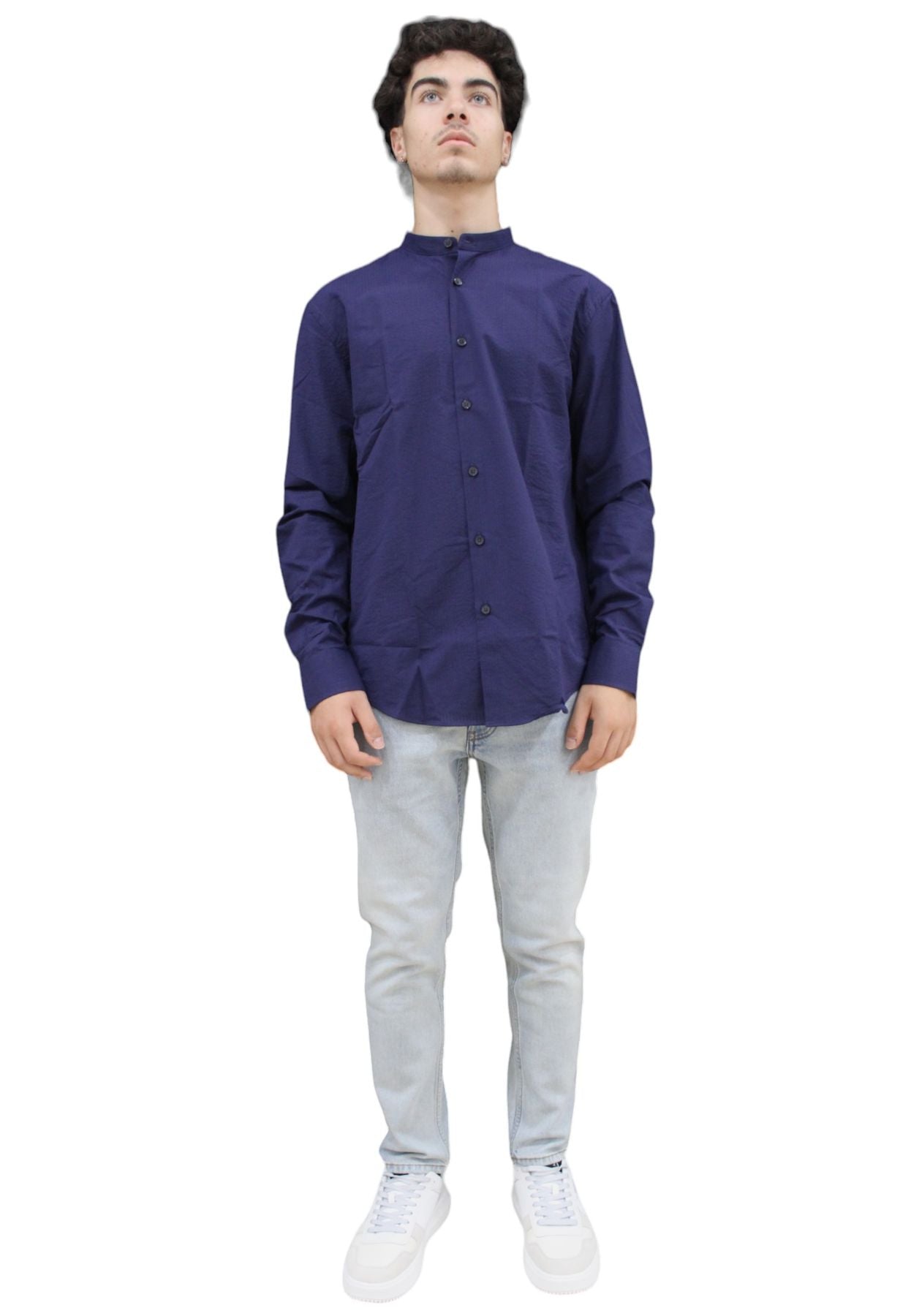 Camicia Manica lunga Uomo QB24 Collo Coreana CFC0114985003