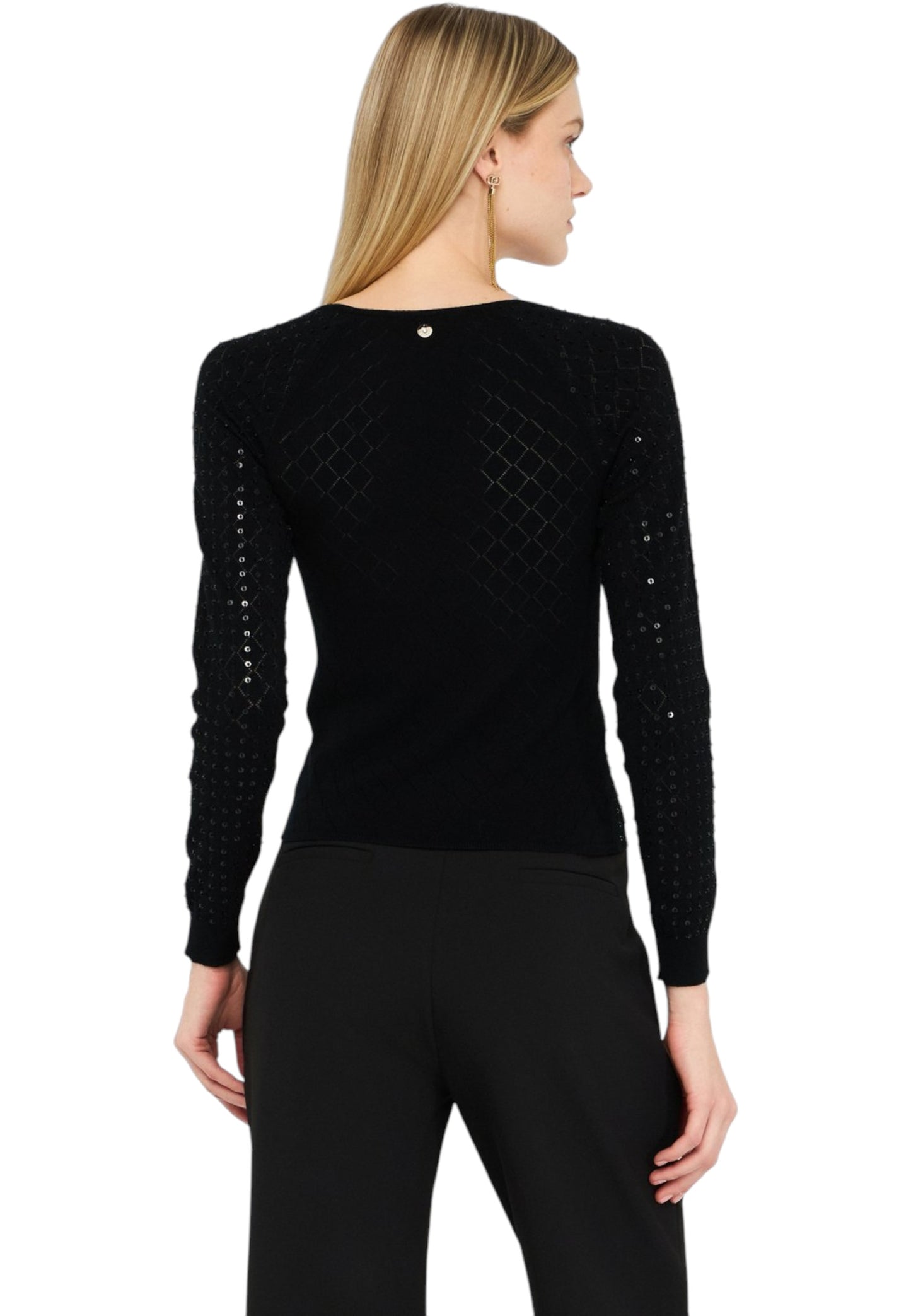 Maglia Donna Liu Jo Con Paillettes CF5027MS18F