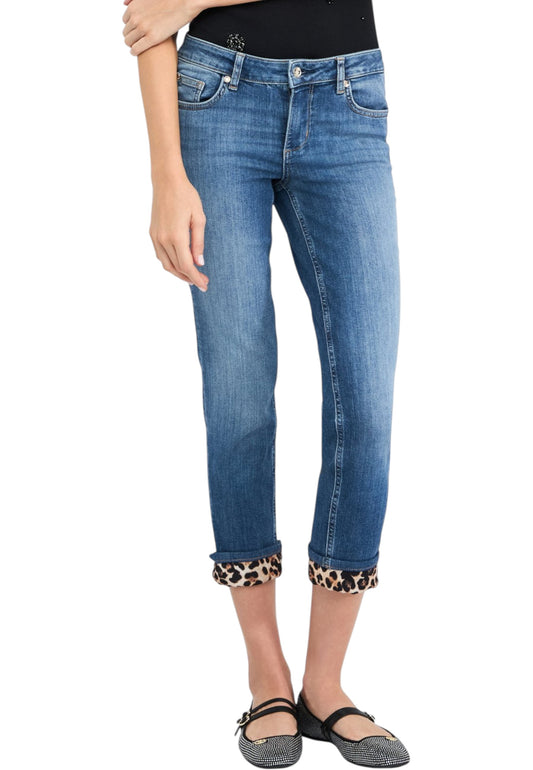 Jeans Skinny Fit Donna Liu Jo Bottom Up Con Risvolto Monroe UF5006D0236