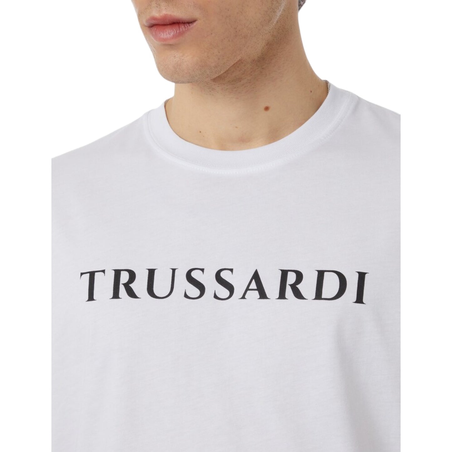 T-Shirt Manica Corta Uomo Trussardi Lettering Print Cotton Jersey 30/1 52T00724-1T005381