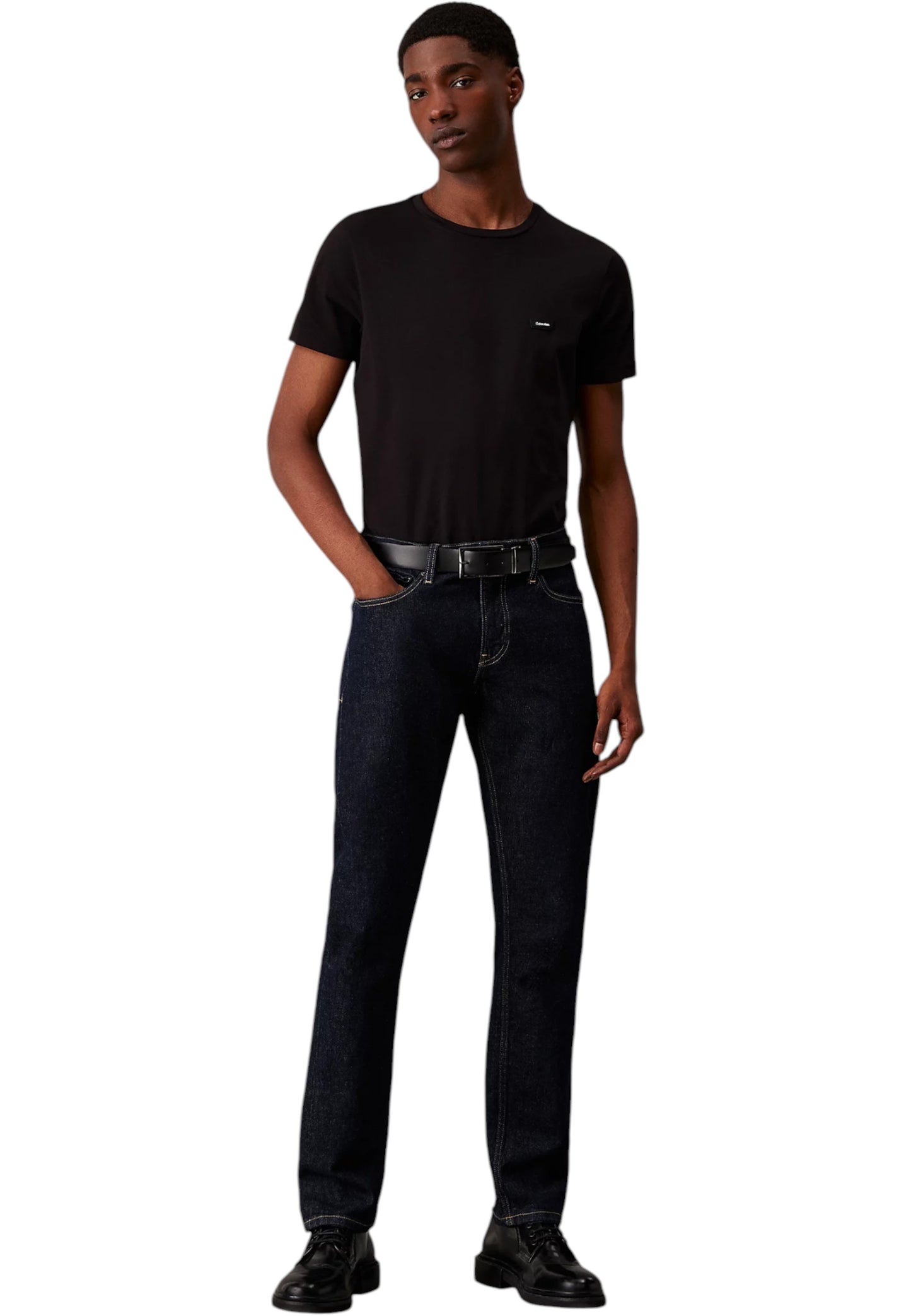 T-Shirt Manica Corta Uomo Calvin klein  Stretch Slim Fit T-S