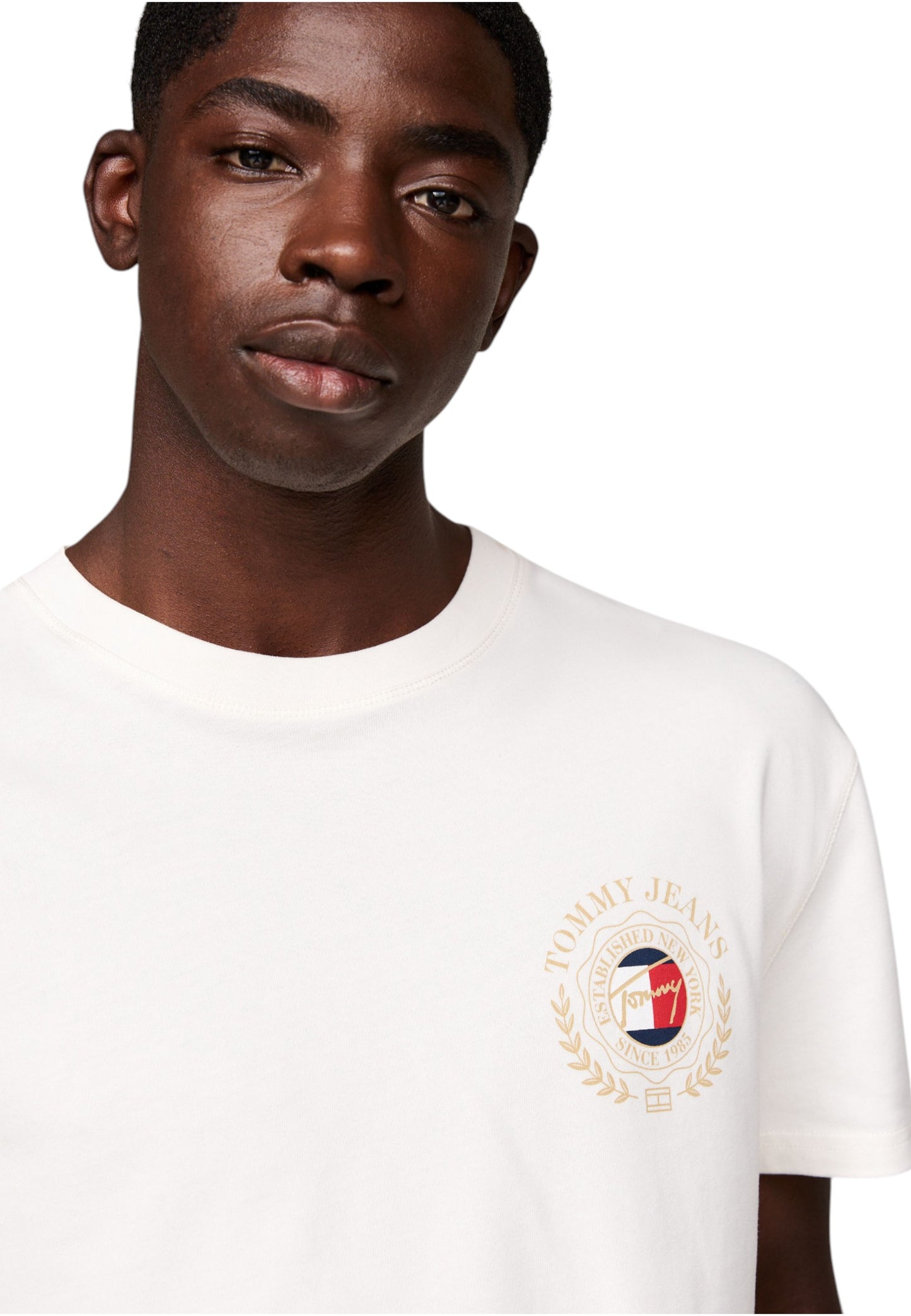 T-Shirt Manica Corta Uomo Tommy Jeans Tjm Reg Tommy Crest