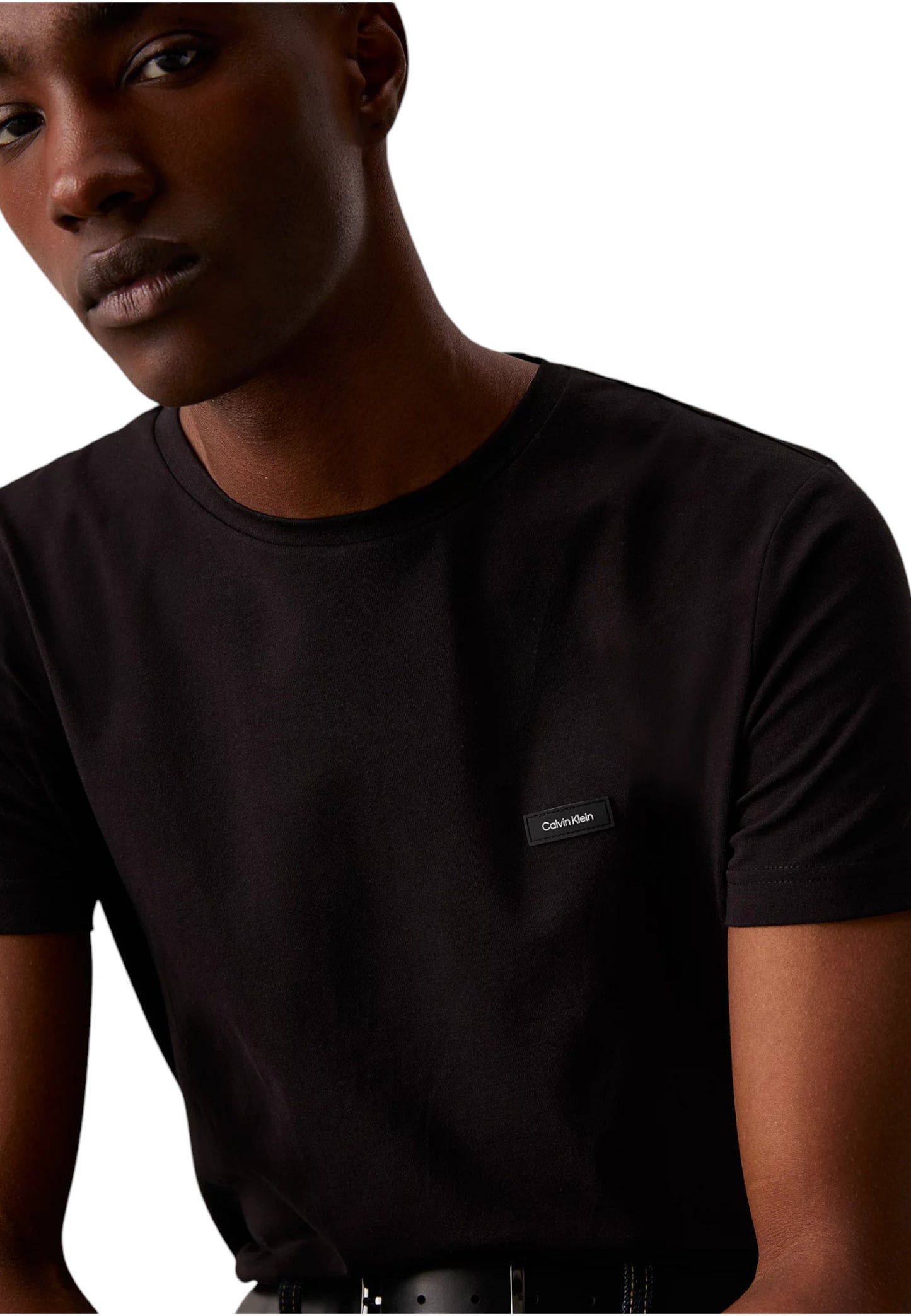 T-Shirt Manica Corta Uomo Calvin klein  Stretch Slim Fit T-S