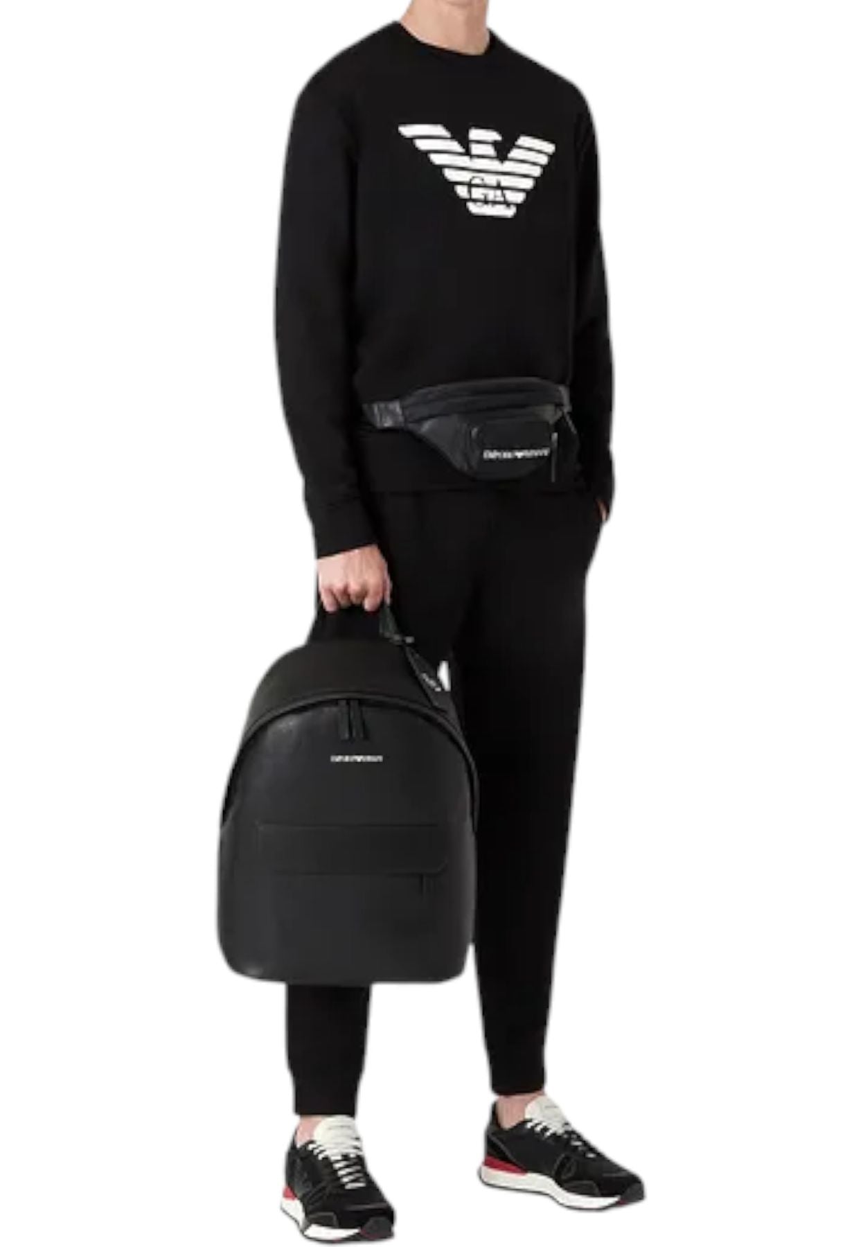 Felpa A Girocollo Uomo Emporio Armani Aquila 8N1MR61JRIZ