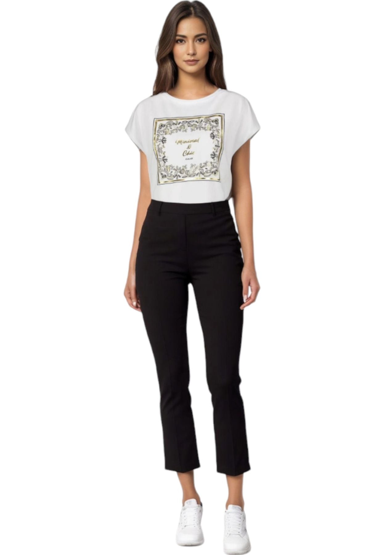 T-Shirt Manica Corta Donna Gaudi Spalla Scesa 411FD64011