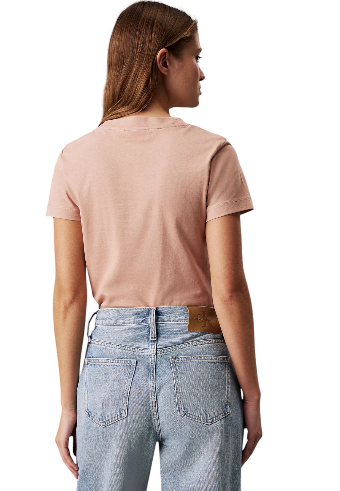 T-Shirt Manica Corta Donna Calvin klein Jeans  Monologo Slim