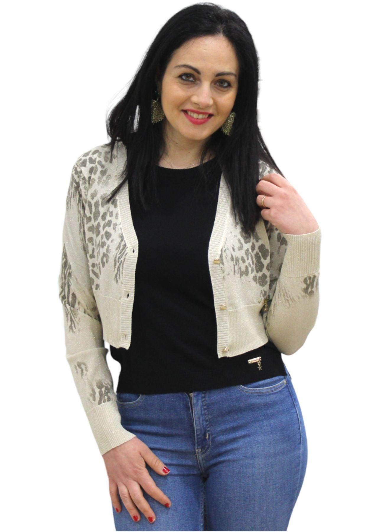 Cardigan Manica lunga Donna Gaudi 311BD53002