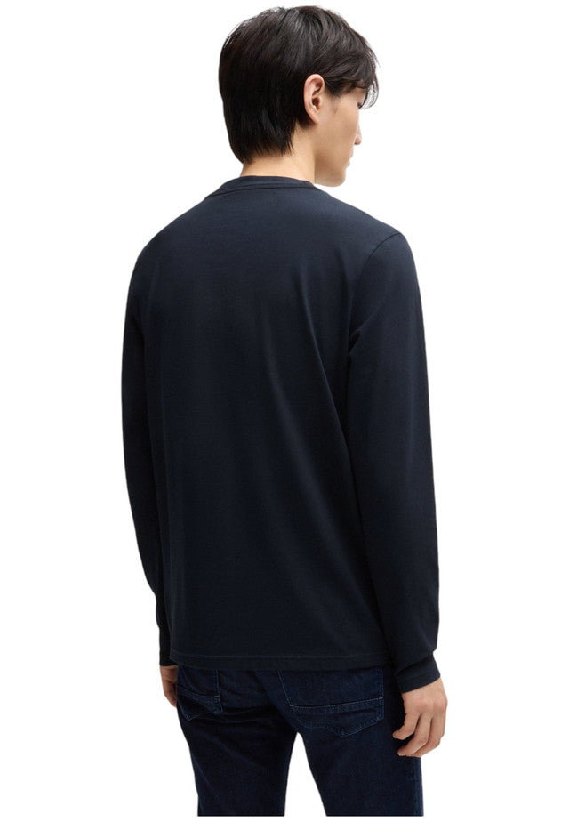 T-Shirt Manica lunga Uomo Boss Con Logo A Contrasto Tchark 50473286