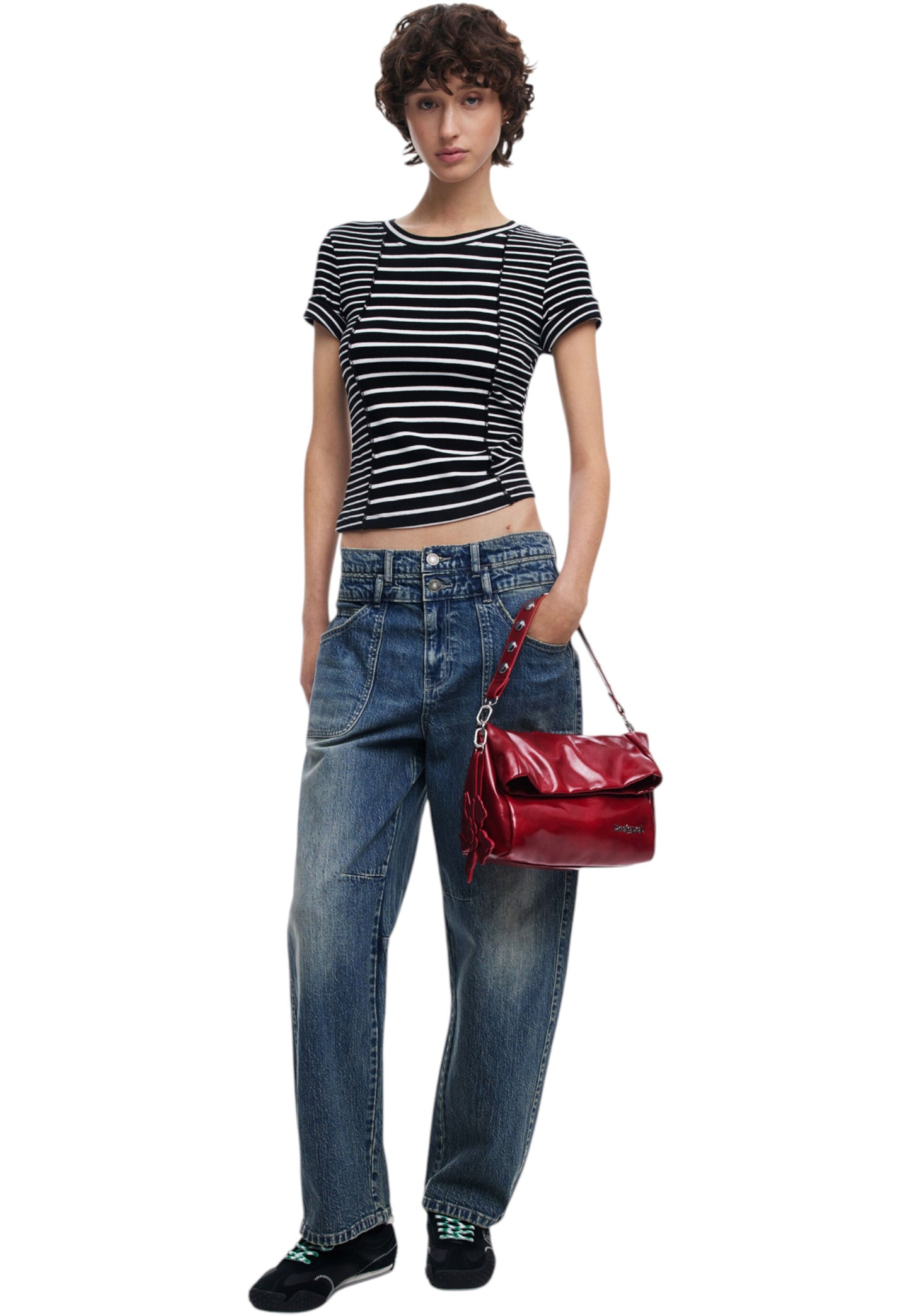 Borsa A Tracolla Donna Desigual Reprise Red Valentine Loverty 25WAXPCA