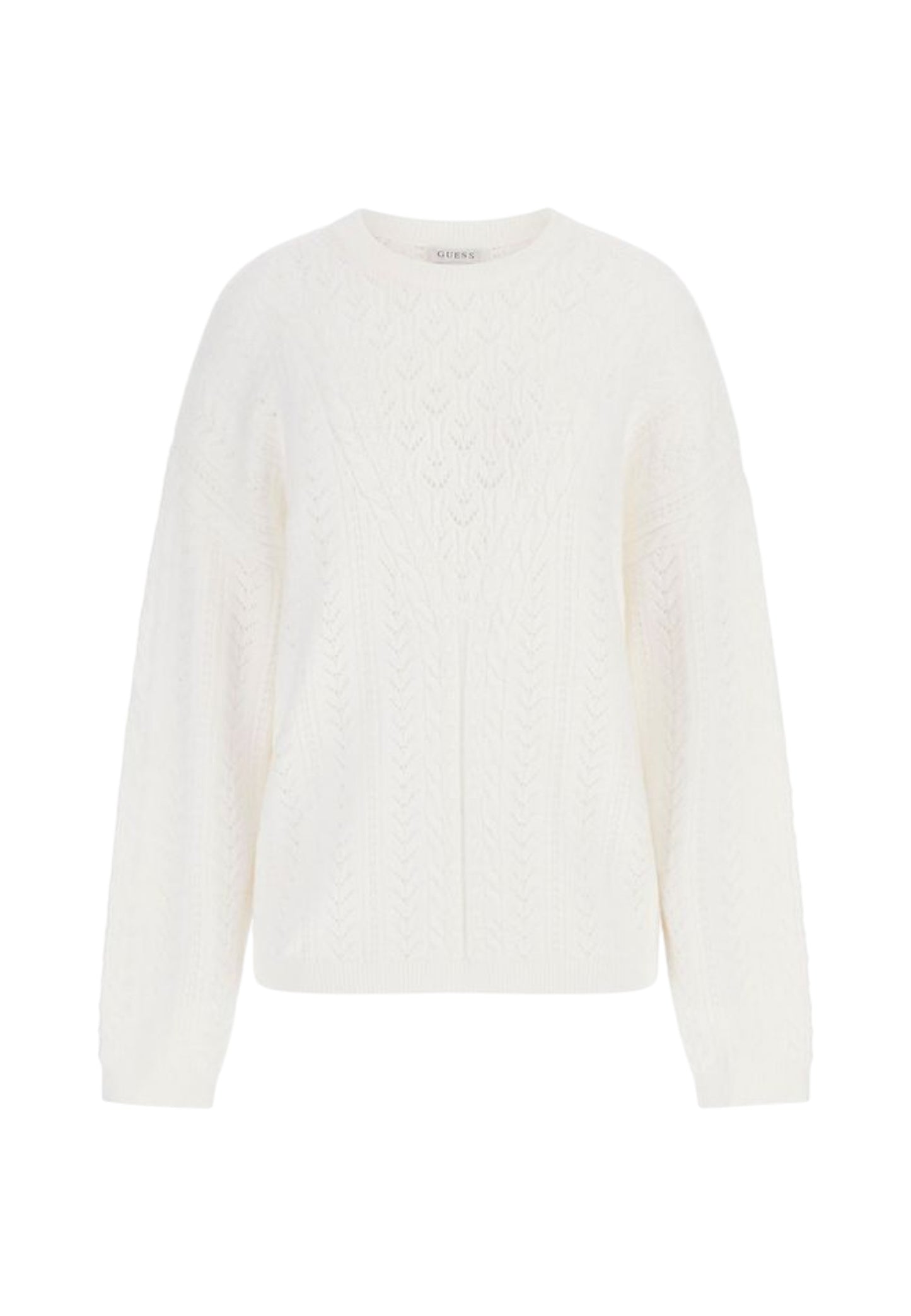 Maglione A Girocollo Donna Guess Sylvie Pointelle W5YR56Z2ZK2