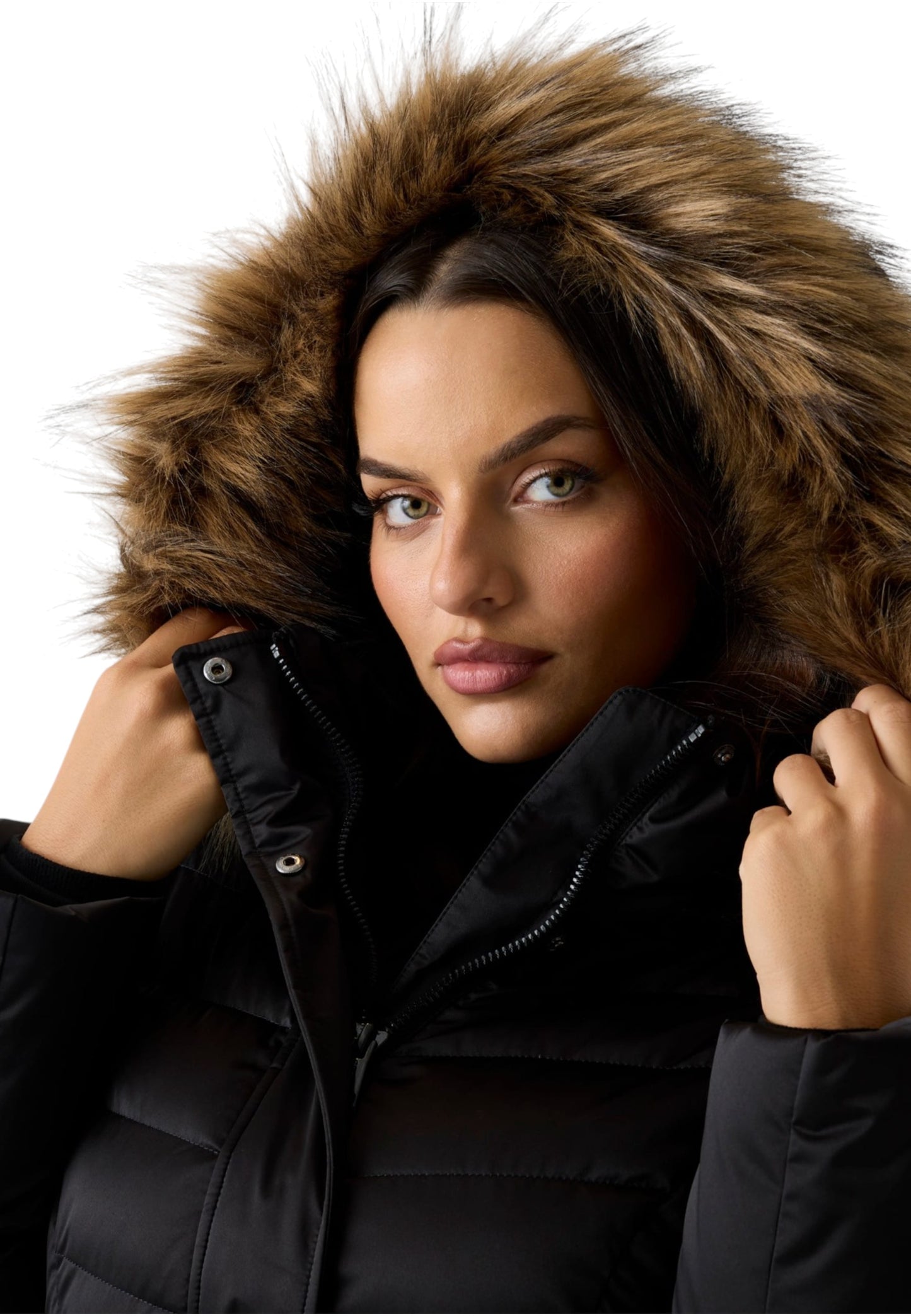 Piumino Donna Guess Marina Short Real Down Marina Short Real Down W5BL31W2802