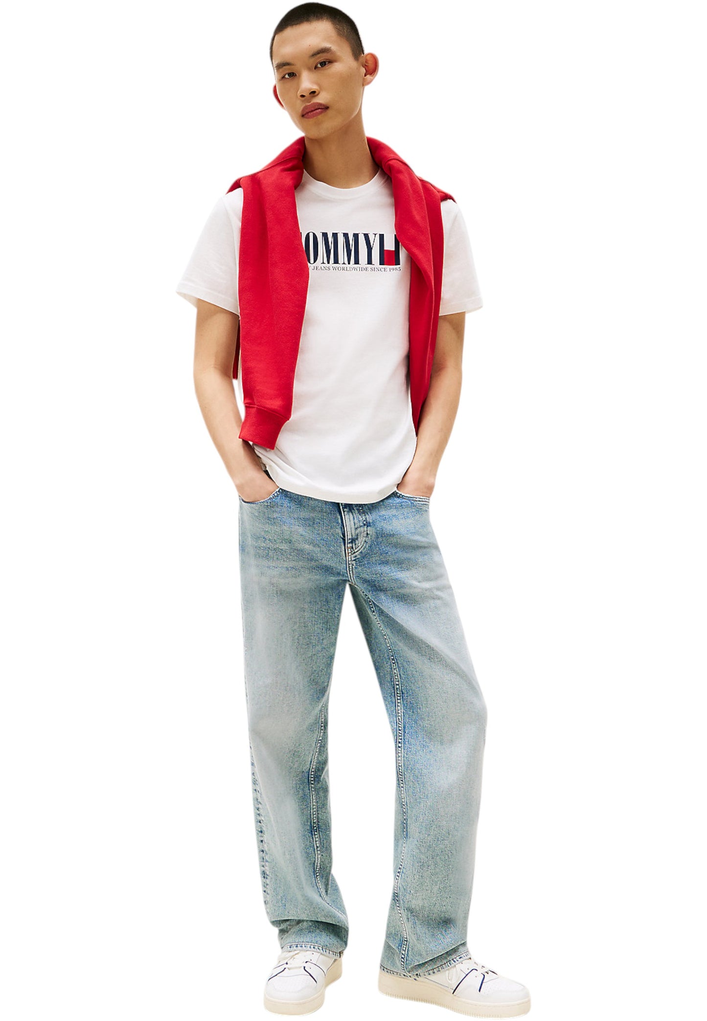 T-Shirt Manica Corta Uomo Tommy Jeans Tjm Regular Tommy Dna Flag DM0DM21941