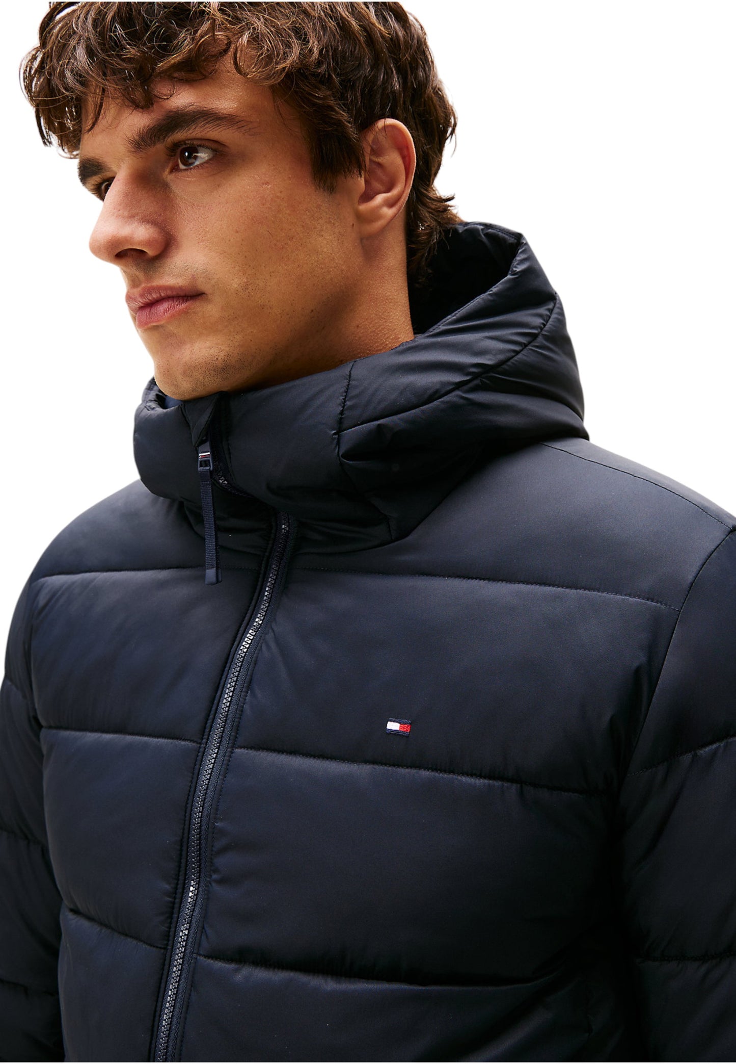 Piumino Corto Uomo Tommy Hilfiger Con Cappuccio Mid Weight MW0MW41983