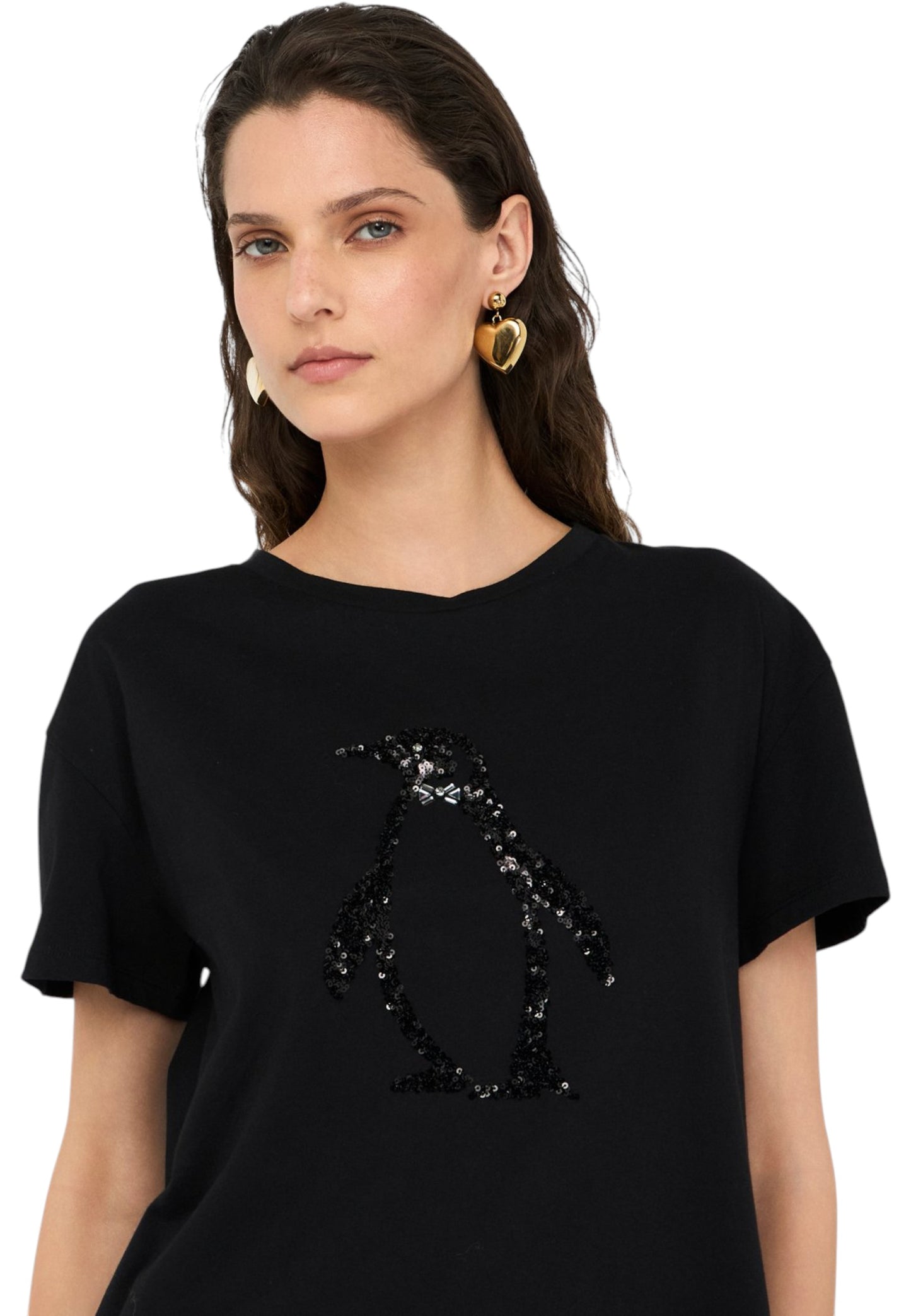 T-Shirt Manica Corta Donna Liu Jo Penguin Fashion MF5412JS923