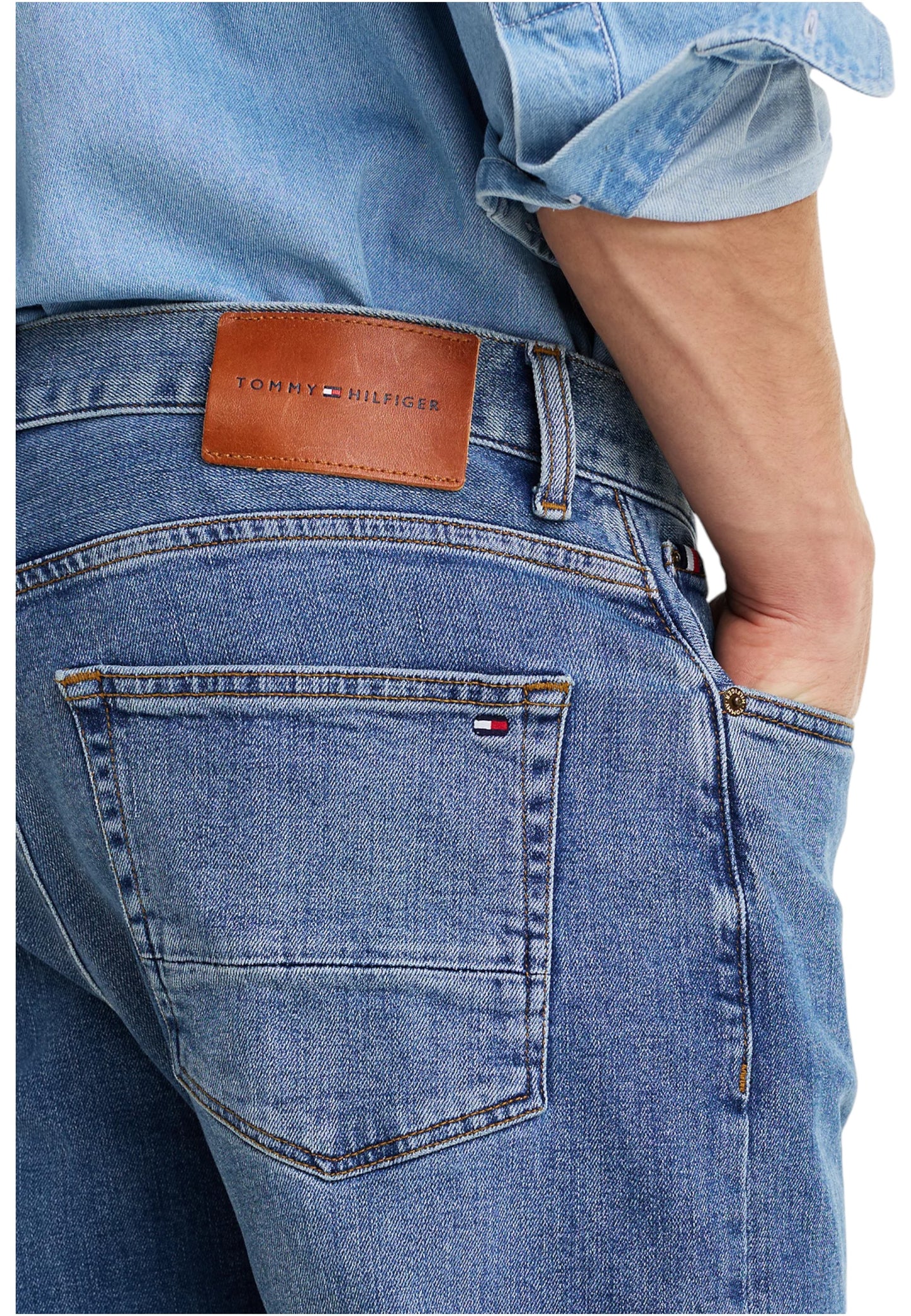 Jeans Uomo Tommy Hilfiger Tapered Harlem Str C