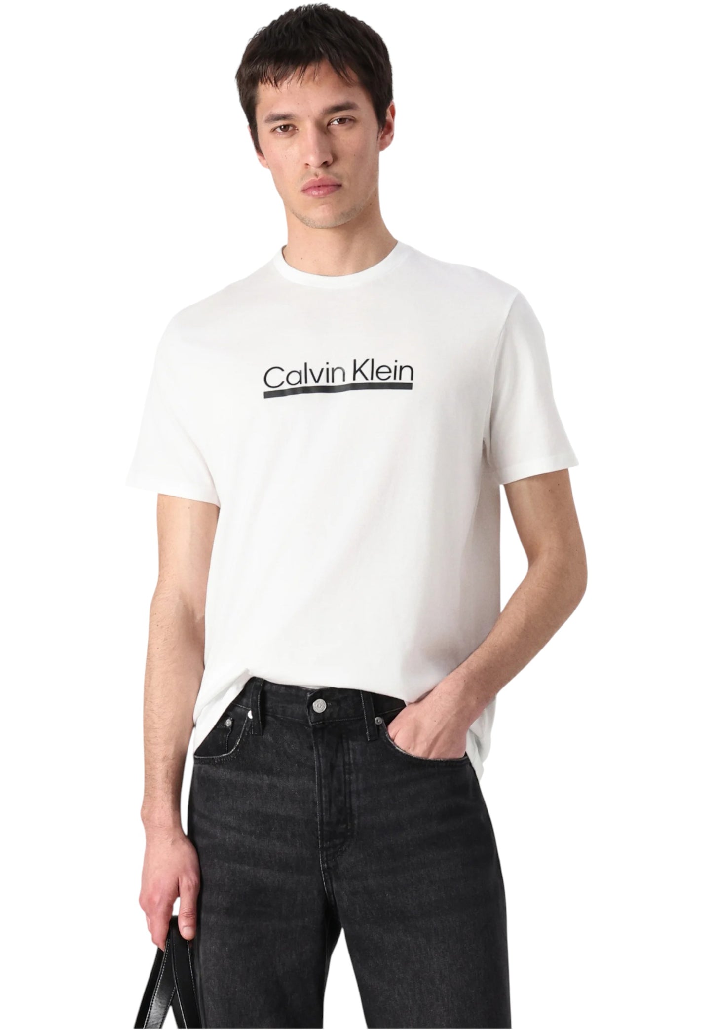 T-Shirt Manica Corta Uomo Calvin klein  30S Eu Sp Outline LV04RC852G