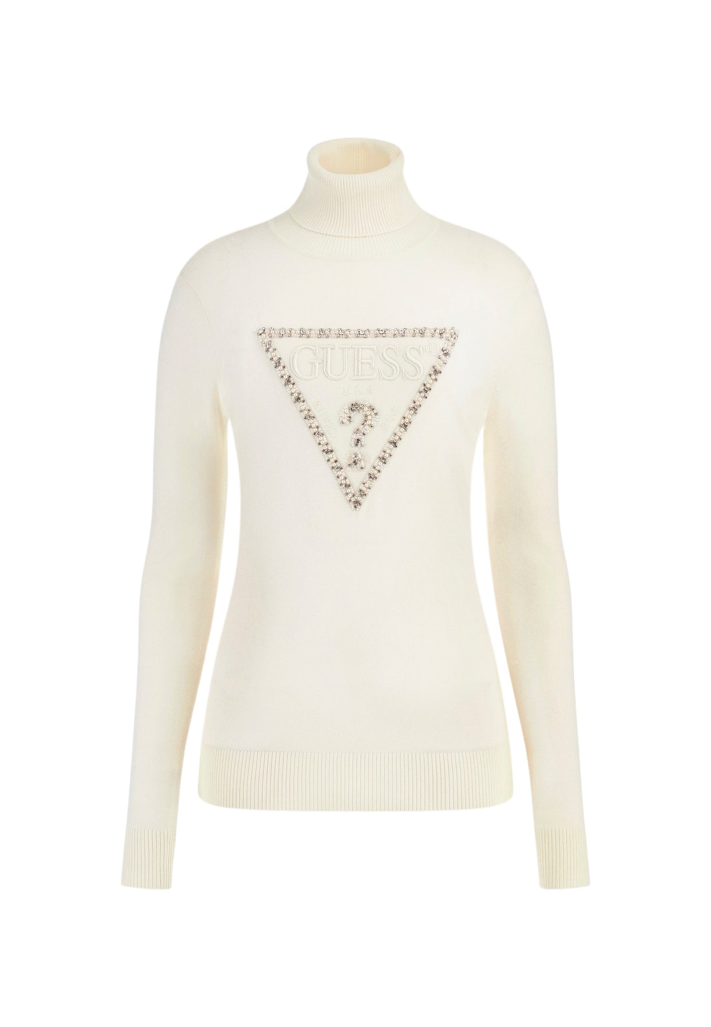 Maglione Collo Alto Donna Guess Melanie Triangle Logo W5BR39Z2NQ2