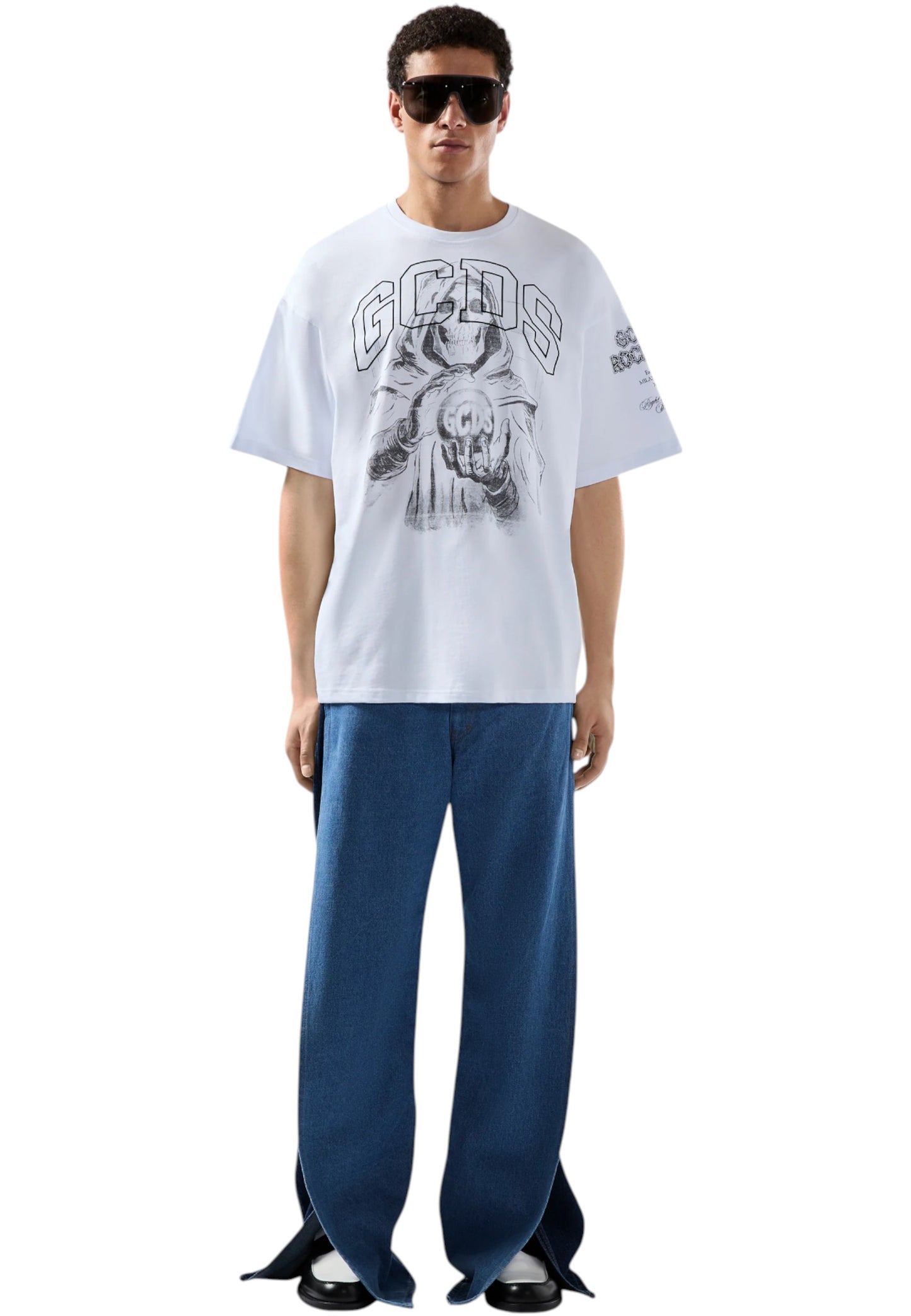 T-Shirt Manica Corta Uomo Gcds Gothic Printed B2CM2317JF1