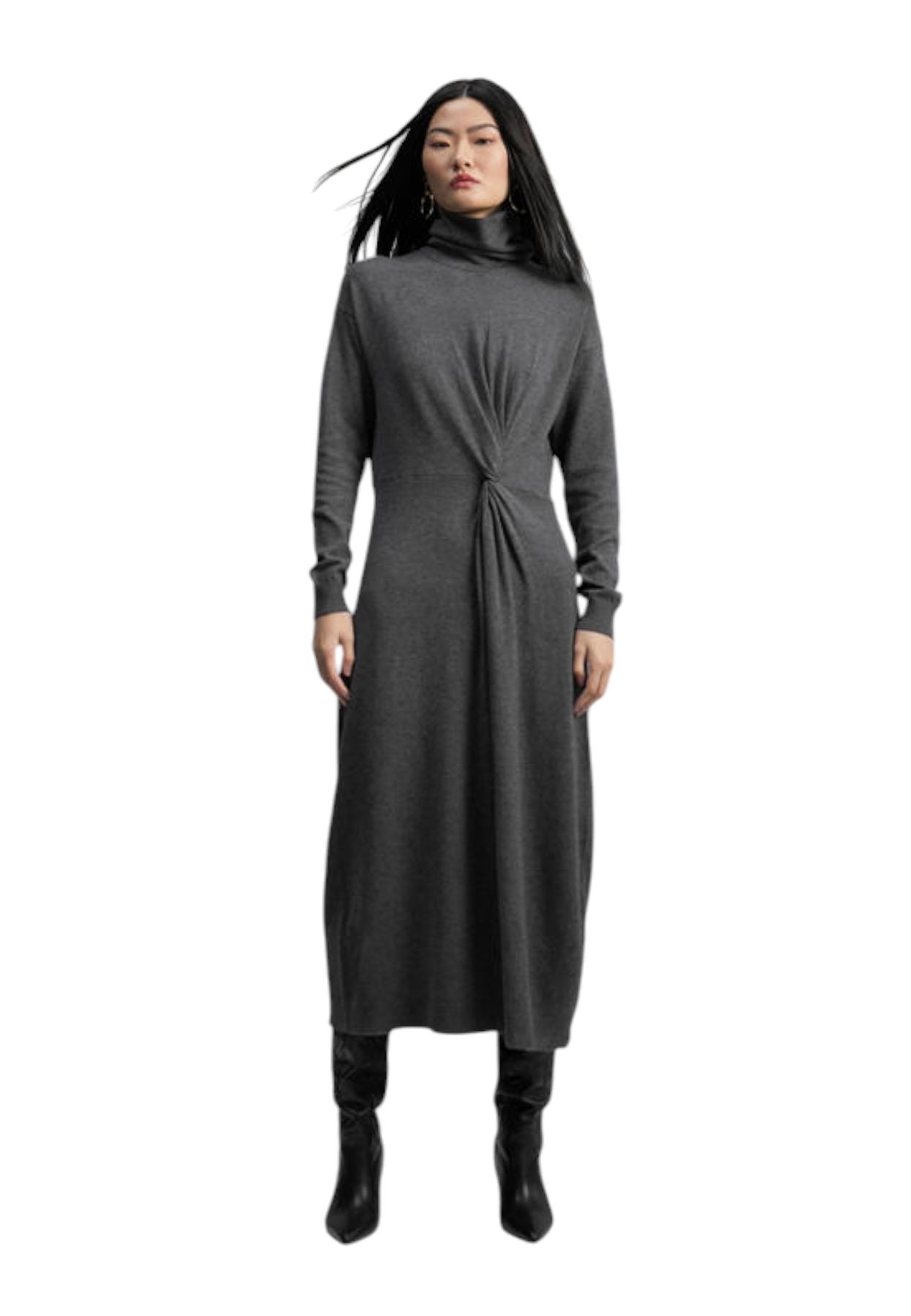 Vestito Midi Donna Lola Casademunt Con Bottoni In Maglia Spessa E Spalline MF2416010