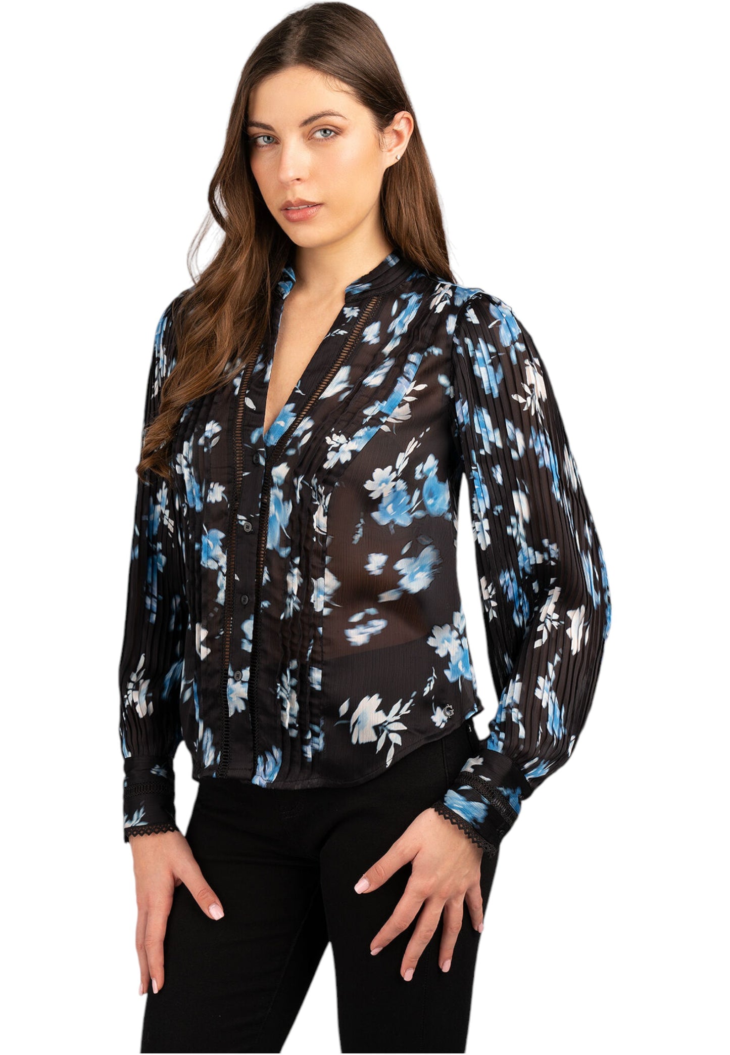 Blusa Manica lunga Donna Guess New Josette