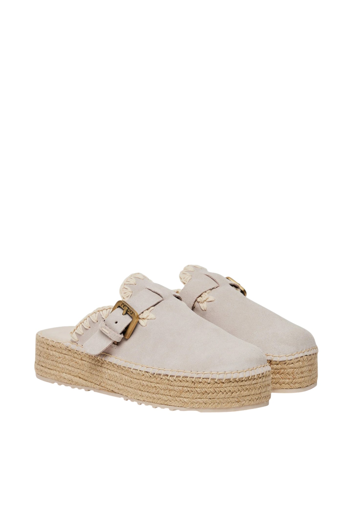 Sandali Donna Mou Jute clog plain suede