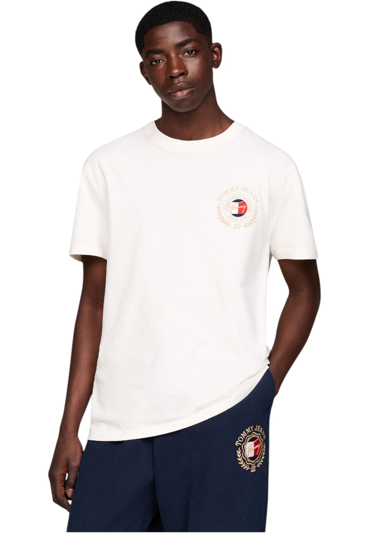 T-Shirt Manica Corta Uomo Tommy Jeans  Tjm Reg Tommy Crest