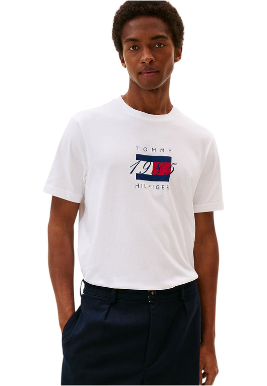 T-Shirt Manica Corta Uomo Tommy Hilfiger  Linear Flag Graphic MW0MW41338