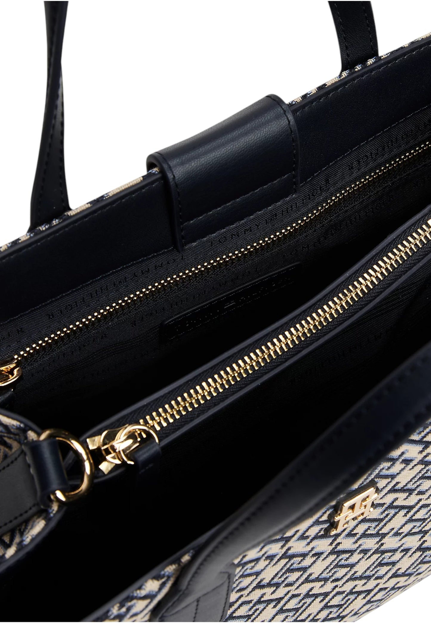 Borsa A Mano Donna Tommy Hilfiger Satchel Th Jacquard