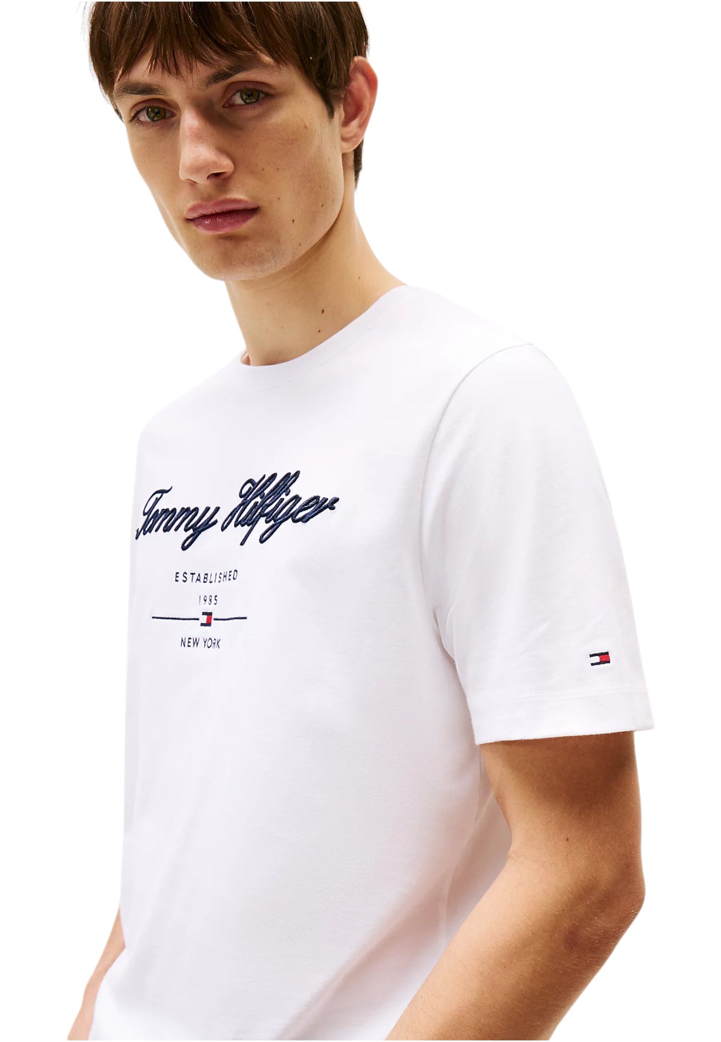 T-Shirt Manica Corta Uomo Tommy Hilfiger  Script Logo