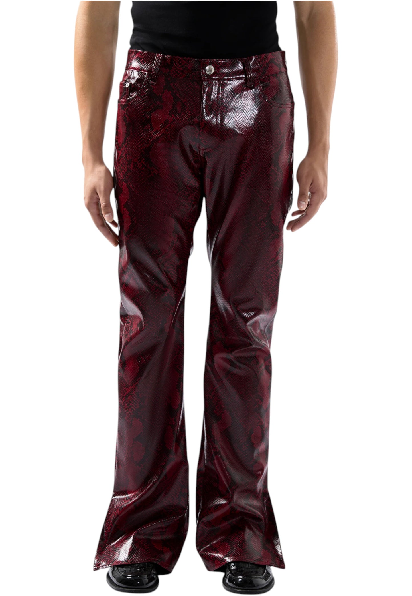 Pantaloni Cargo Uomo Gcds Python Faux Leather B2CM2920TS9