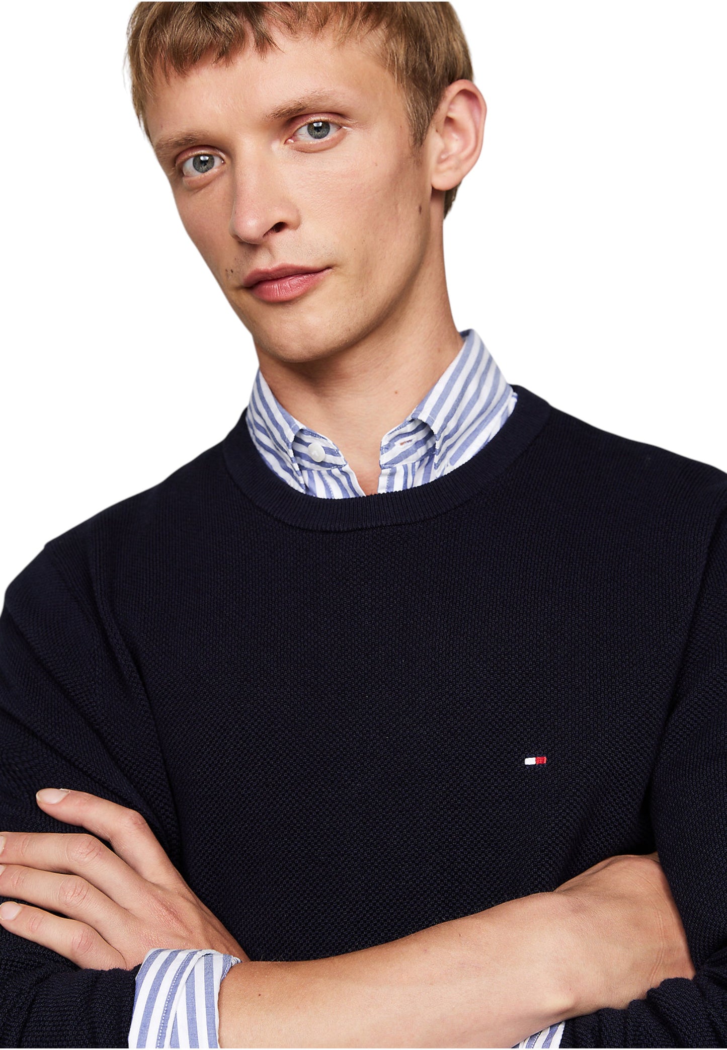 Maglione A Girocollo Uomo Tommy Hilfiger  Essential Structure MW0MW36347