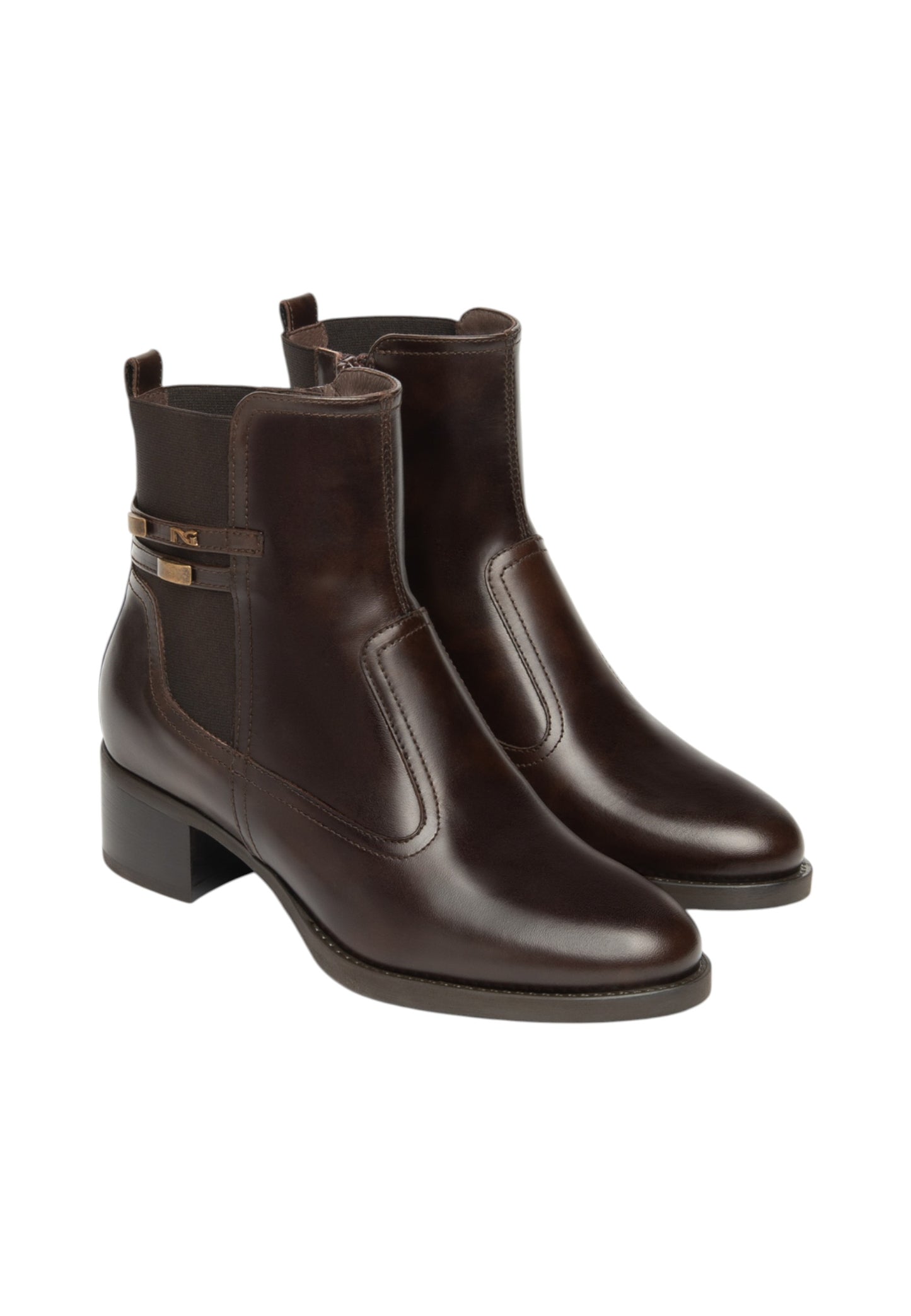 Stivaletti Tronchetti Donna Nero Giardini Tacco 4 CM I513841D