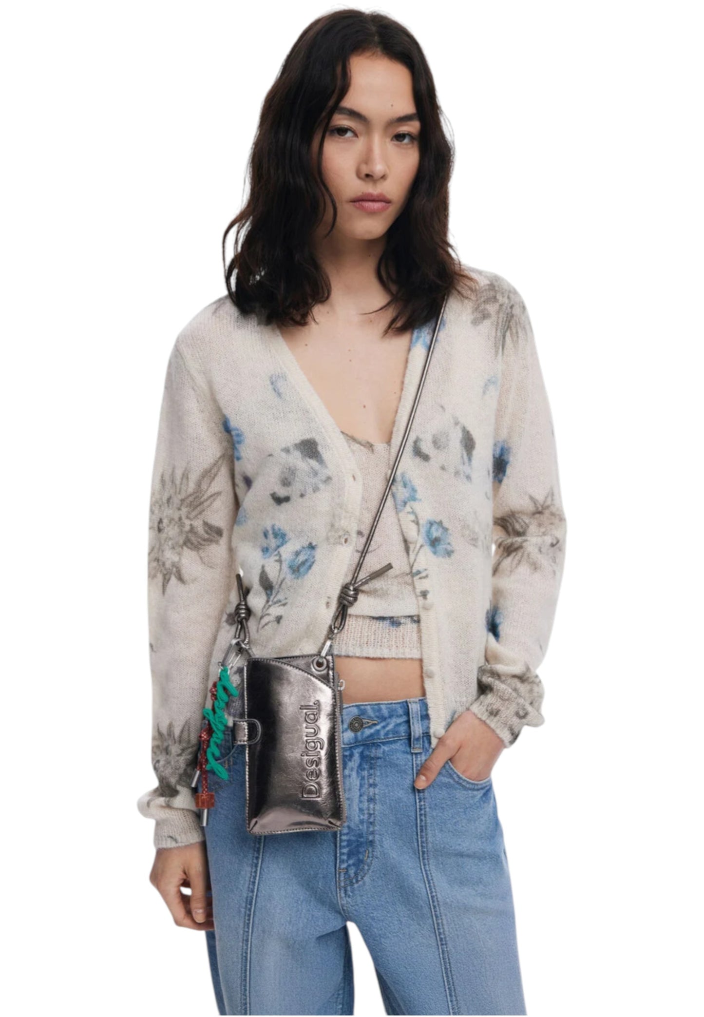 Portafoglio Con Portamonete Donna Desigual Mone Half Logo Milton Dark Silver 25WAYP24