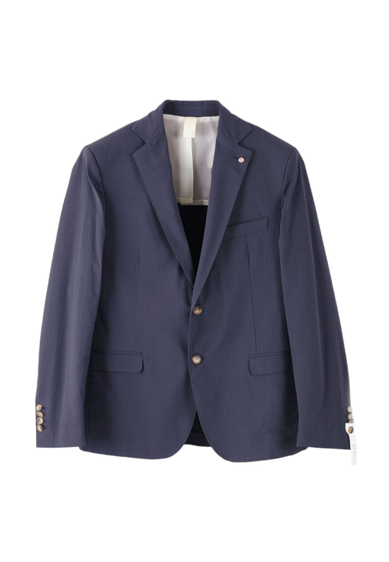 Giacca Blazer Uomo QB24 Due Bottoni Effetto Seersucker CFC0115850003