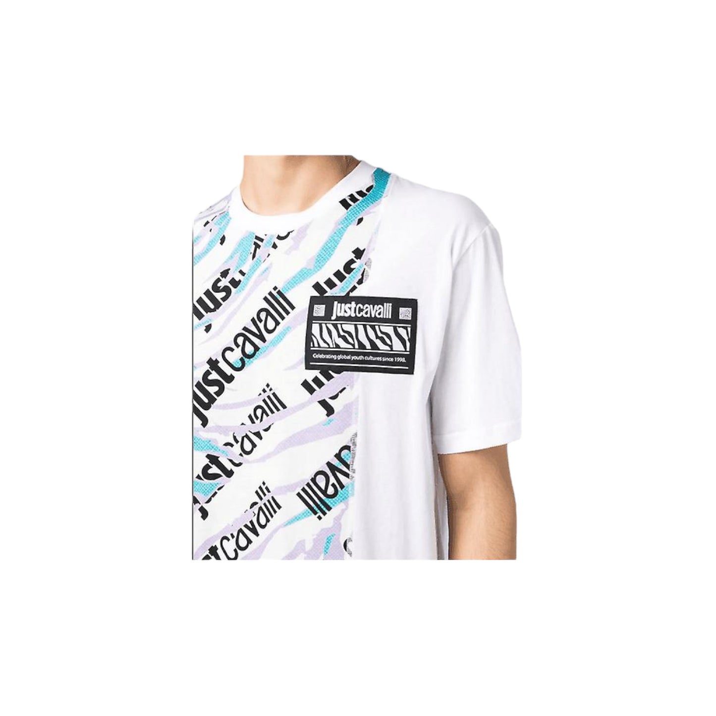 T-Shirt Manica Corta Uomo Just Cavalli 74Mm600 R Bis Cont Camologo 74OBH6R1JS184