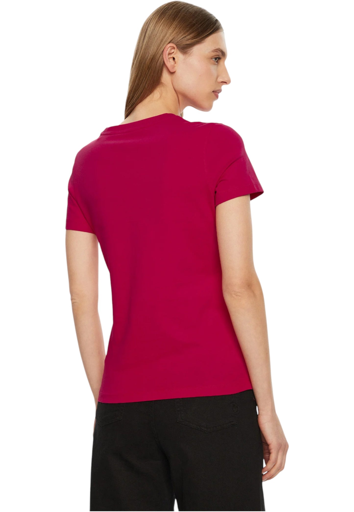T-Shirt Manica Corta Donna Guess Triangle Love