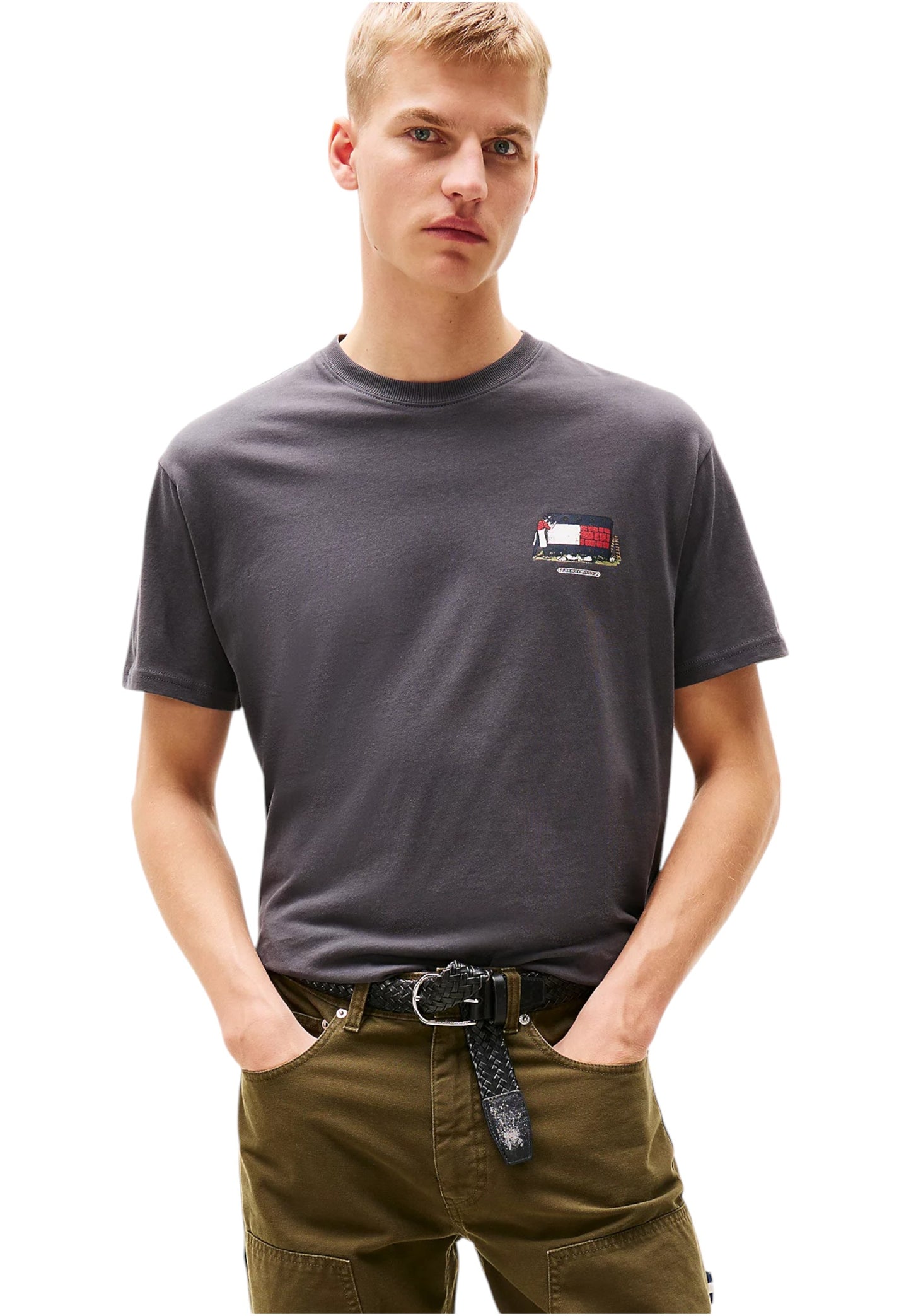 T-Shirt Manica Corta Uomo Tommy Jeans  Tjm Rlx Novelty 1