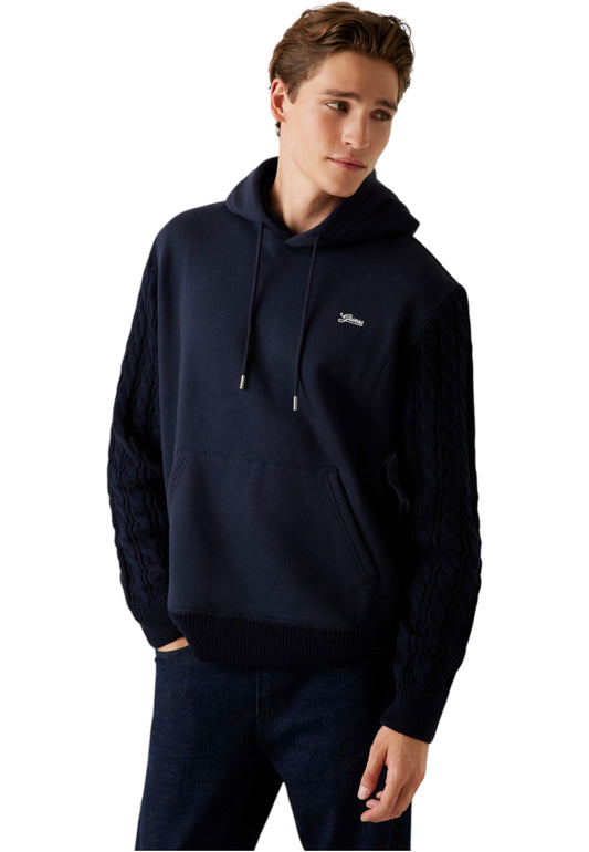 Felpa Con Cappuccio Uomo Guess  Contrast Slevees M5BQ15K0981
