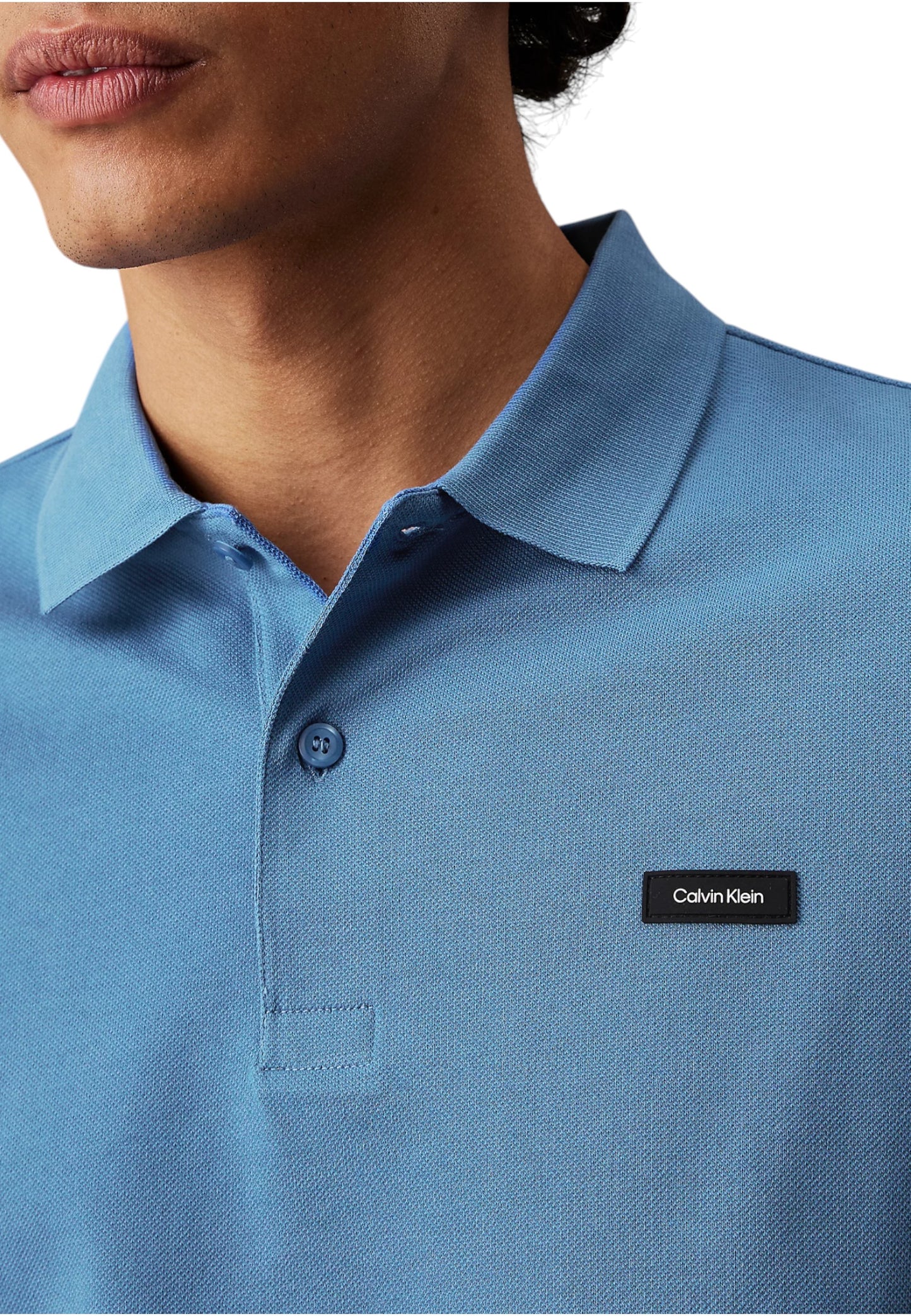 Polo Manica Corta Uomo Calvin klein Stretch Pique Slim