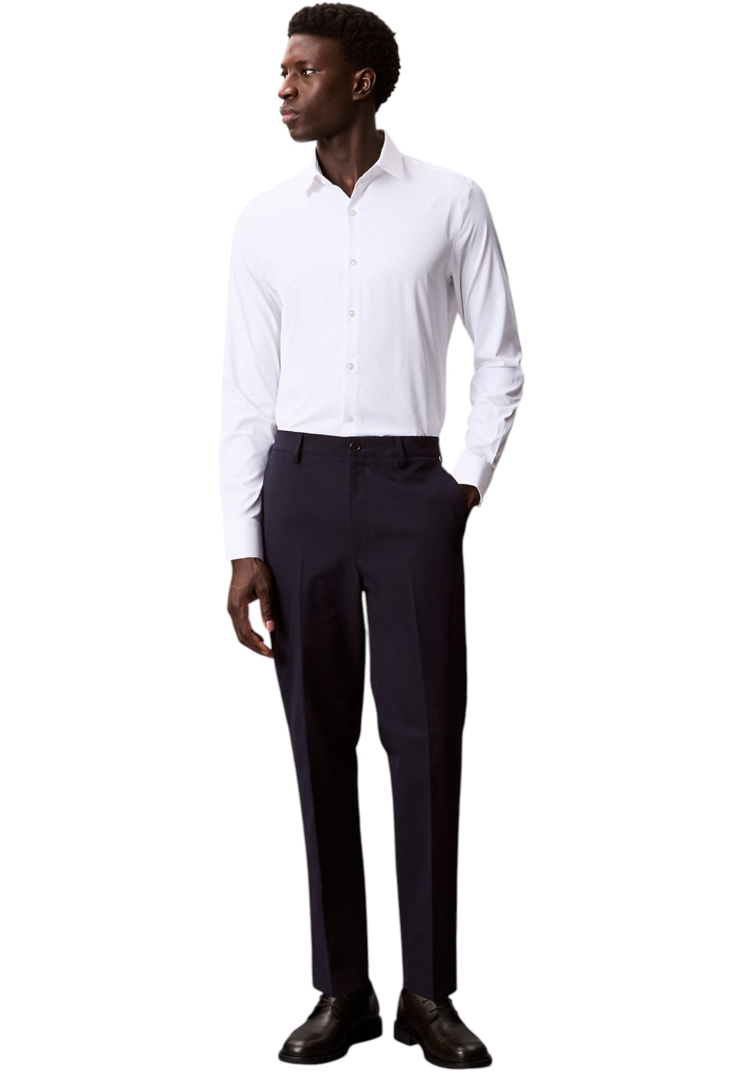 Camicia Manica lunga Uomo Calvin klein  Slim Perf Woven Stretch LV019EU025