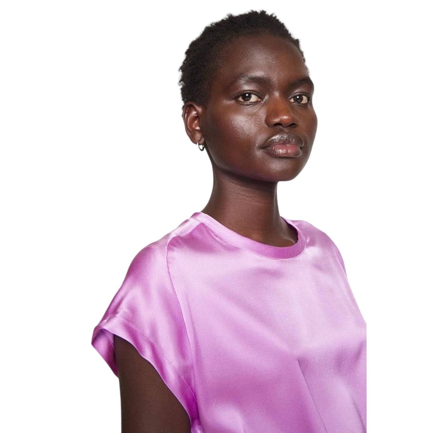 Blusa Manica Corta Donna Pinko Farida Satin Stretch 100100ZR64