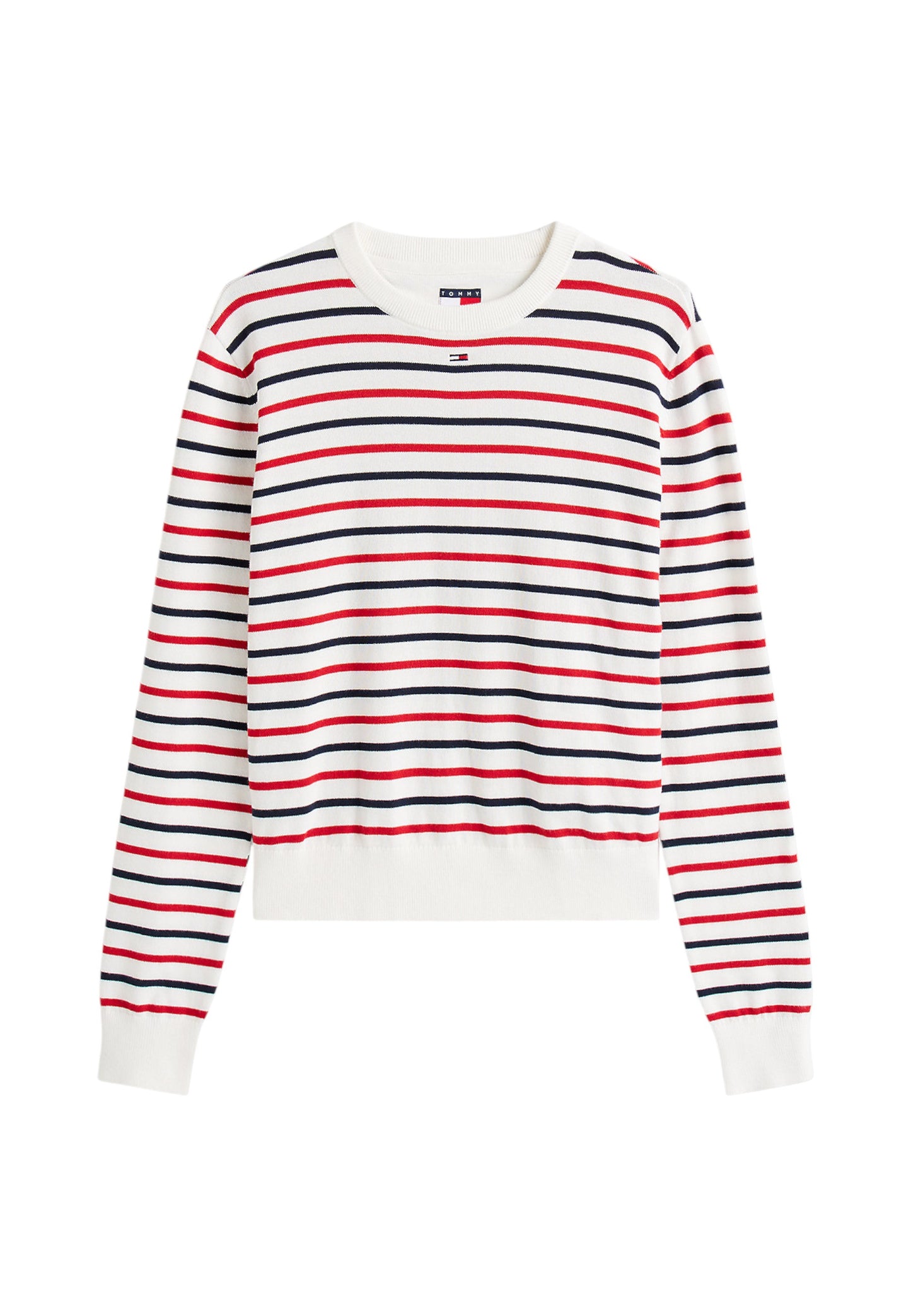Maglione A Girocollo Donna Tommy Jeans Tjw Essential Stripe DW0DW20159