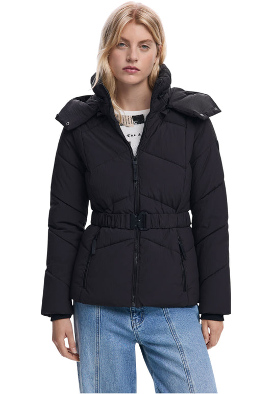 Piumino Corto Donna Desigual Con Cappuccio Belt 25WWEW30