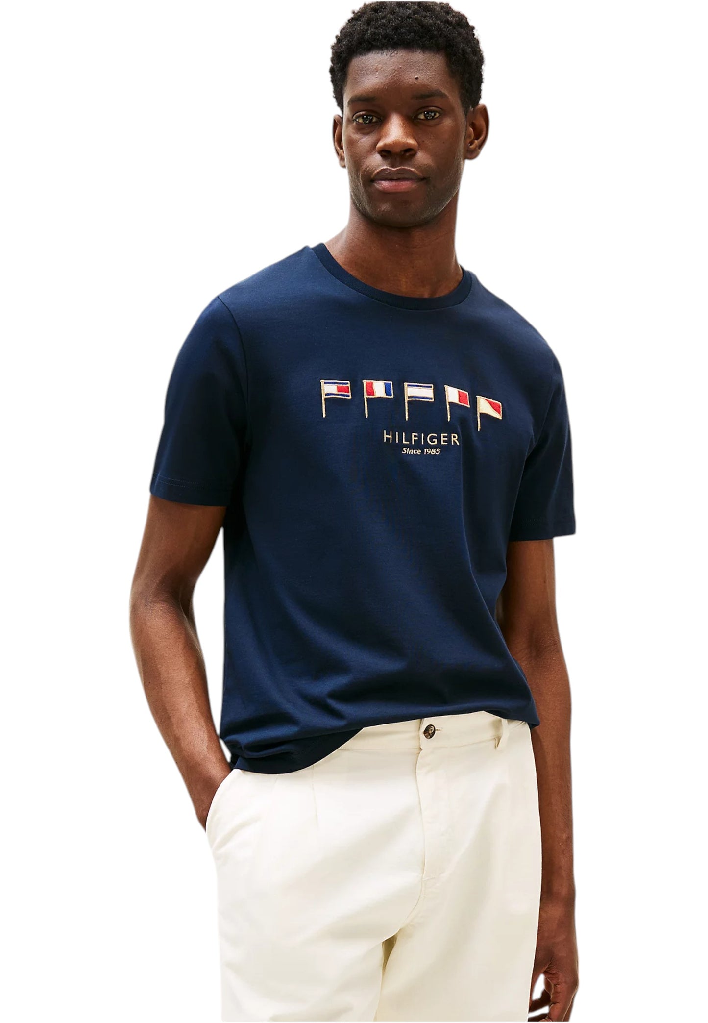 T-Shirt Manica Corta Uomo Tommy Hilfiger  Hilfiger Multi Flags