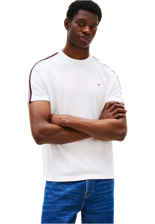 T-Shirt Manica Corta Uomo Tommy Hilfiger  Global Stripe Tape