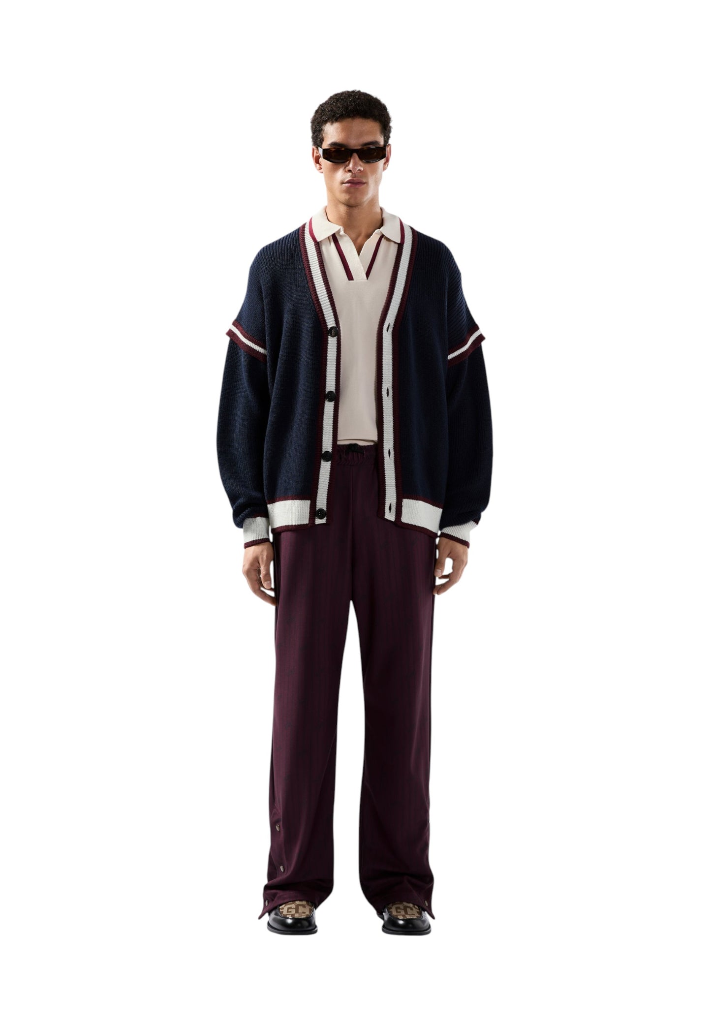Cardigan  Uomo Gcds  Logo Lounge College B2EM1800KI3