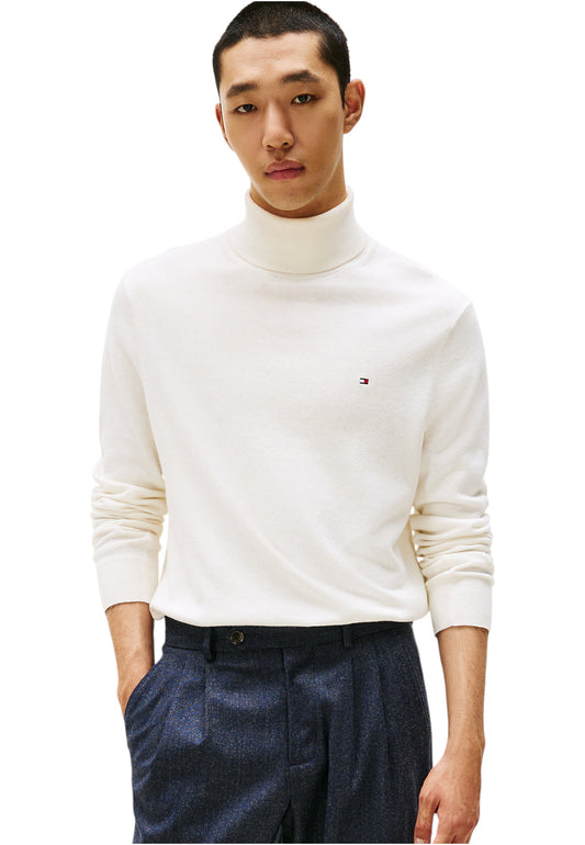 Maglione Collo Alto Uomo Tommy Hilfiger Organic Cotton Cashmere Pima MW0MW28048